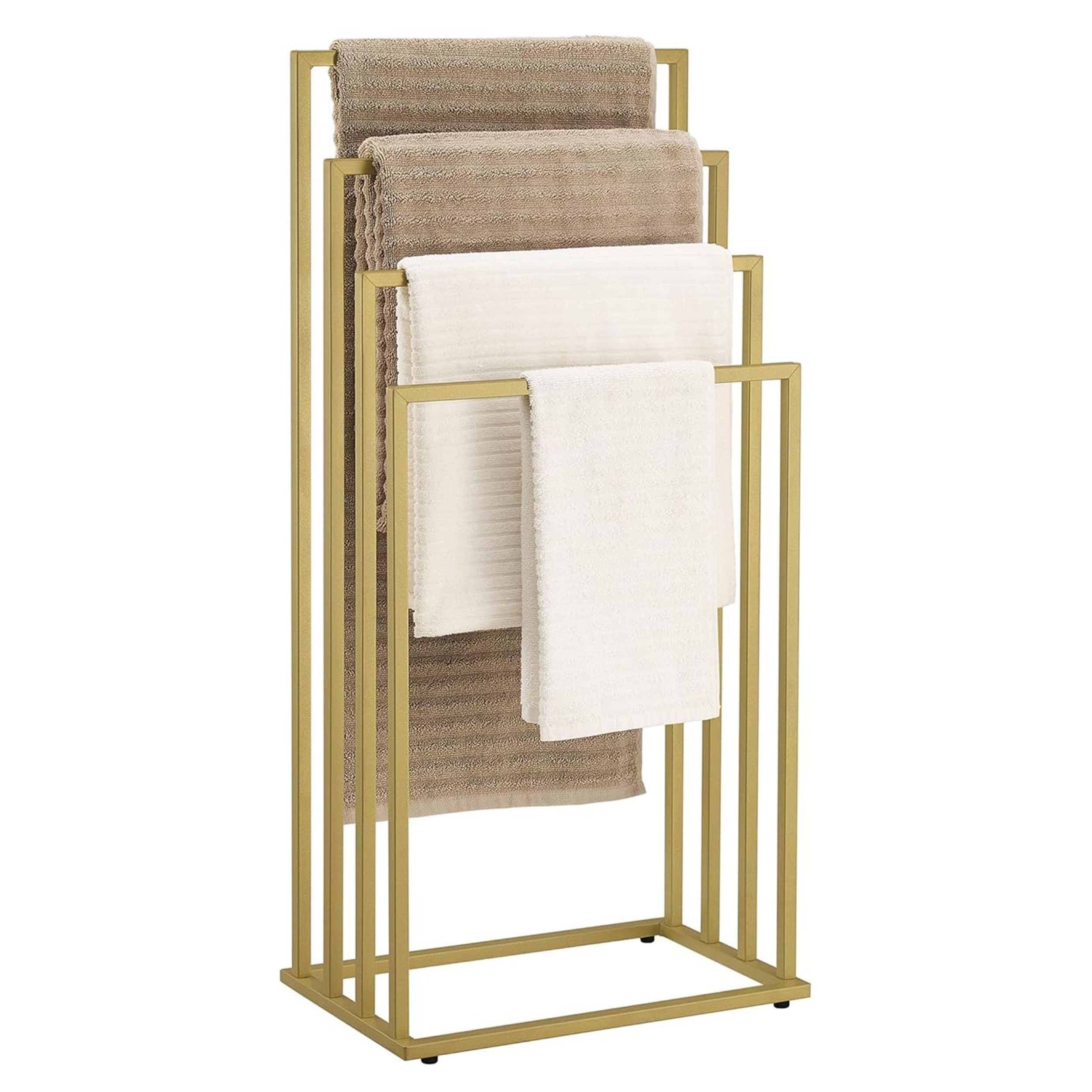 Best for Home Handtuchständer Best For Home Freistehender Handtuchhalter – 4-Stangen-Design