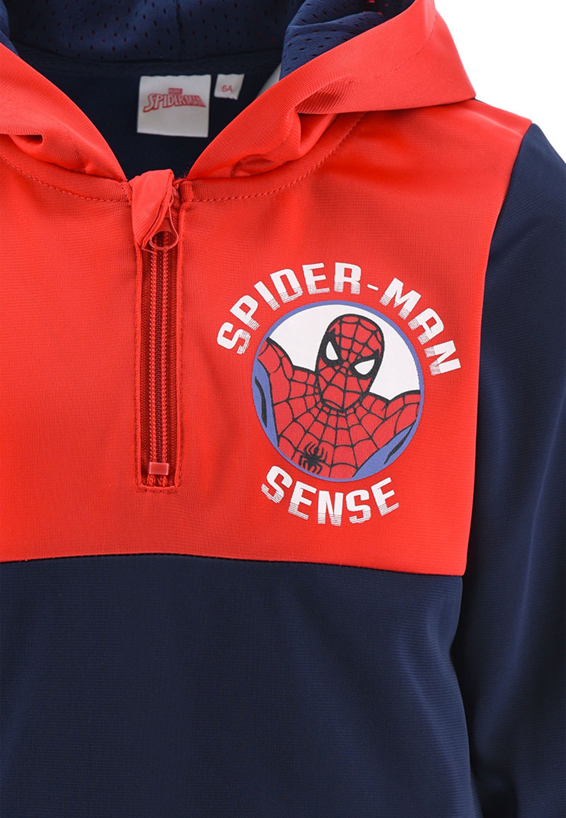 Spiderman Kinder mit Rot (SET, Jungen Jogginganzug Sweat-Shirt 2-tlg) Trainings-Anzug Jogging-Hose Marvel