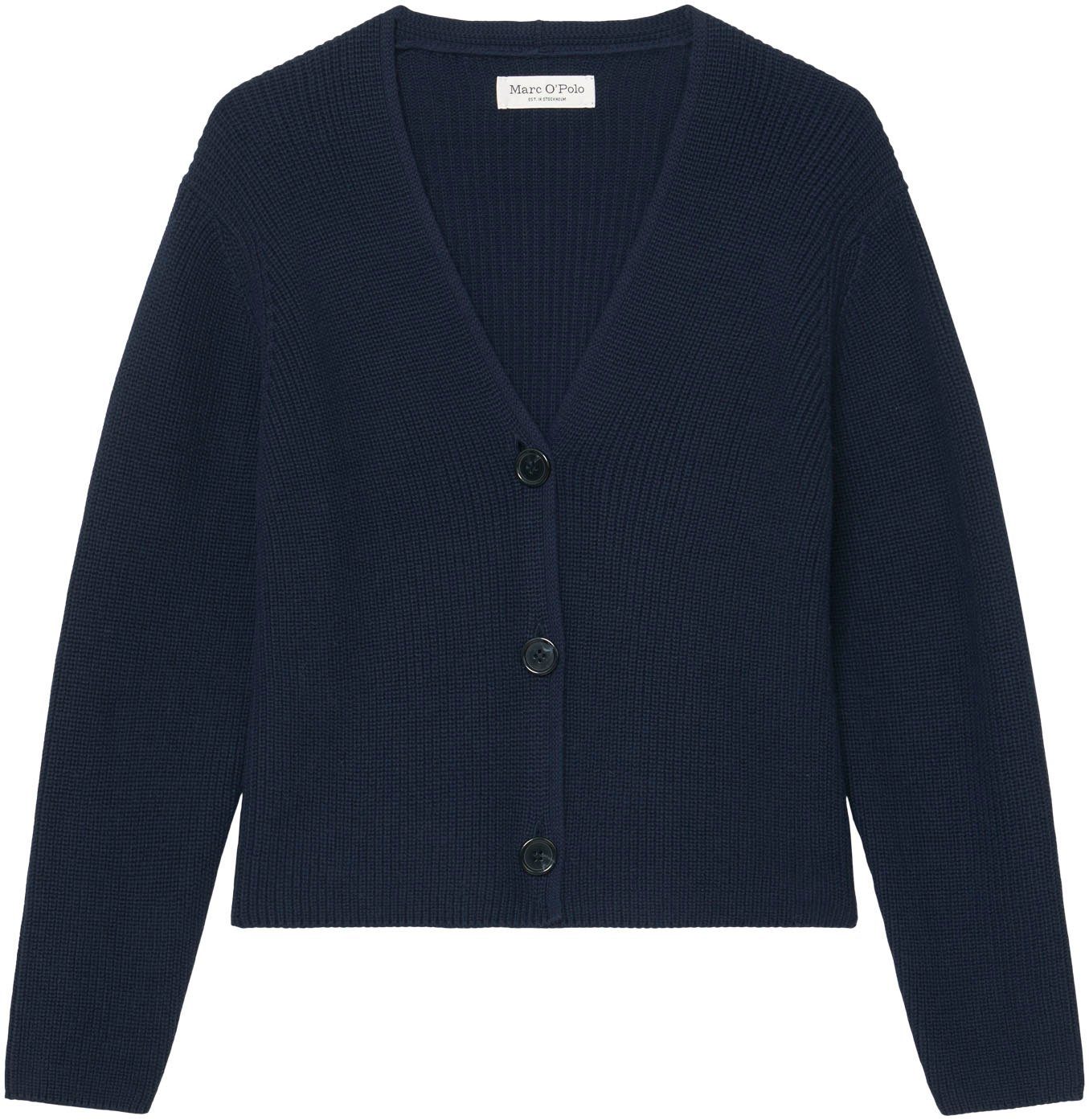 Marc O'Polo Strickjacke in kurzer, gerader günstig online kaufen