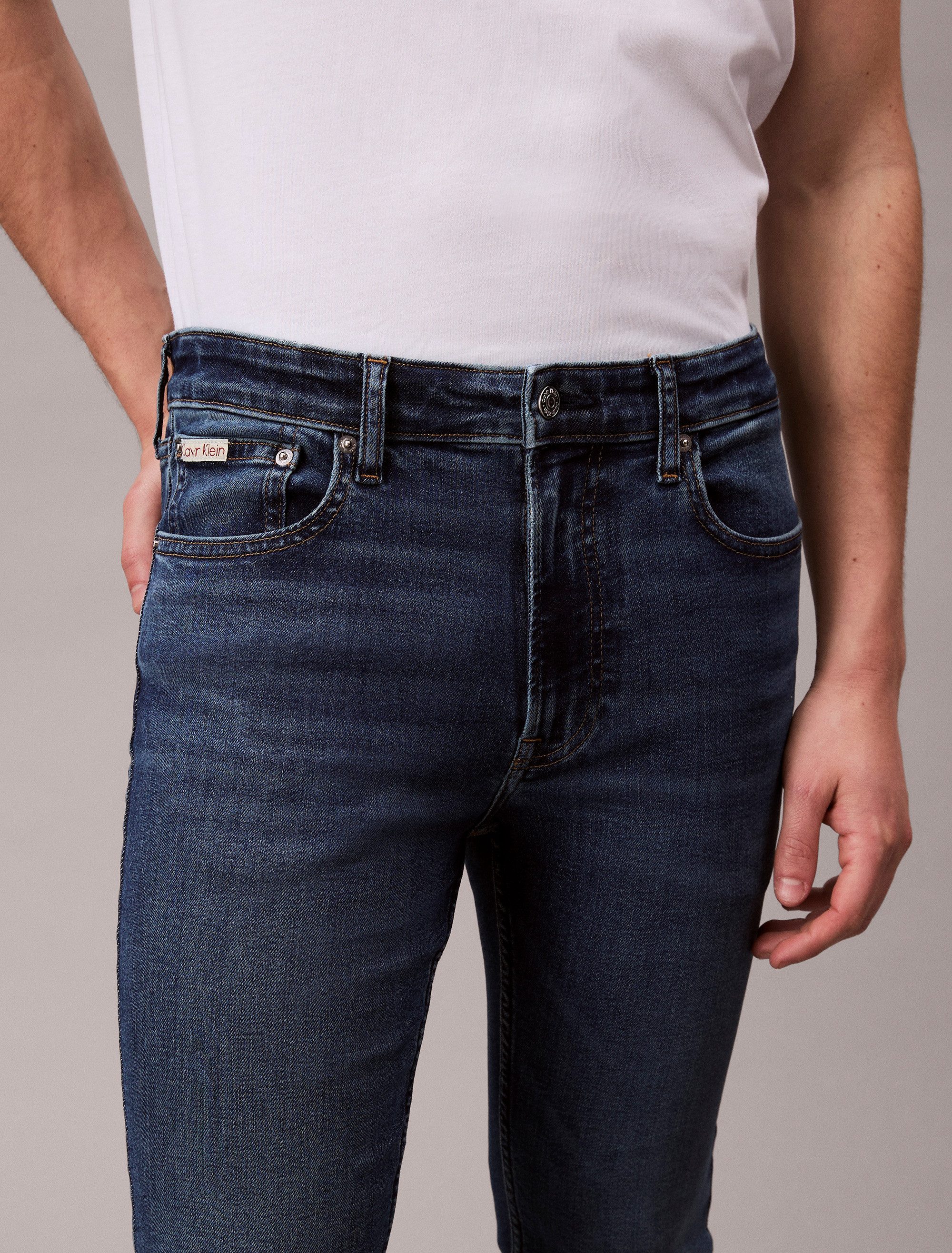 Calvin Klein Jeans Skinny-fit-Jeans SKINNY JEAN REGEN Mit Gürtelschlaufen