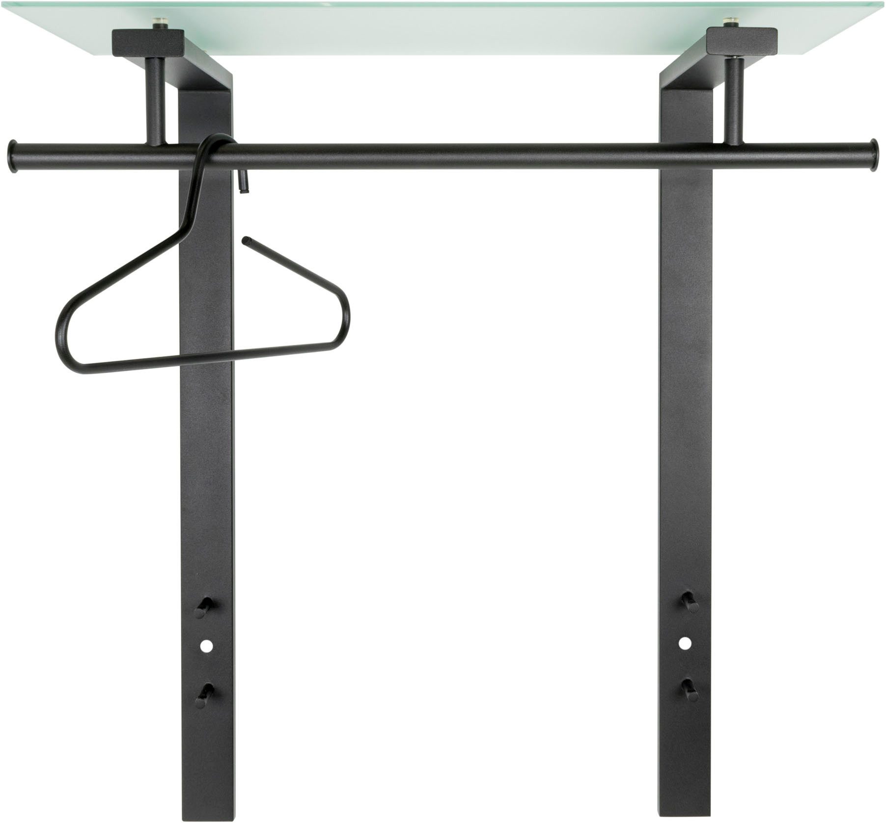 Spinder Design Garderobenleiste DUTCH (1 St), Moderne Wandgarderobe aus Stahl und Glas