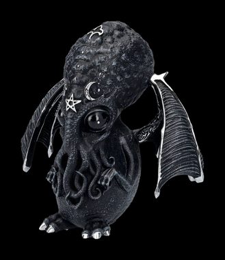 Figuren Shop GmbH Fantasy-Figur Culthulhu Figur mit magischen Symbolen - Fantasy Dekofigur Gothic schwarz