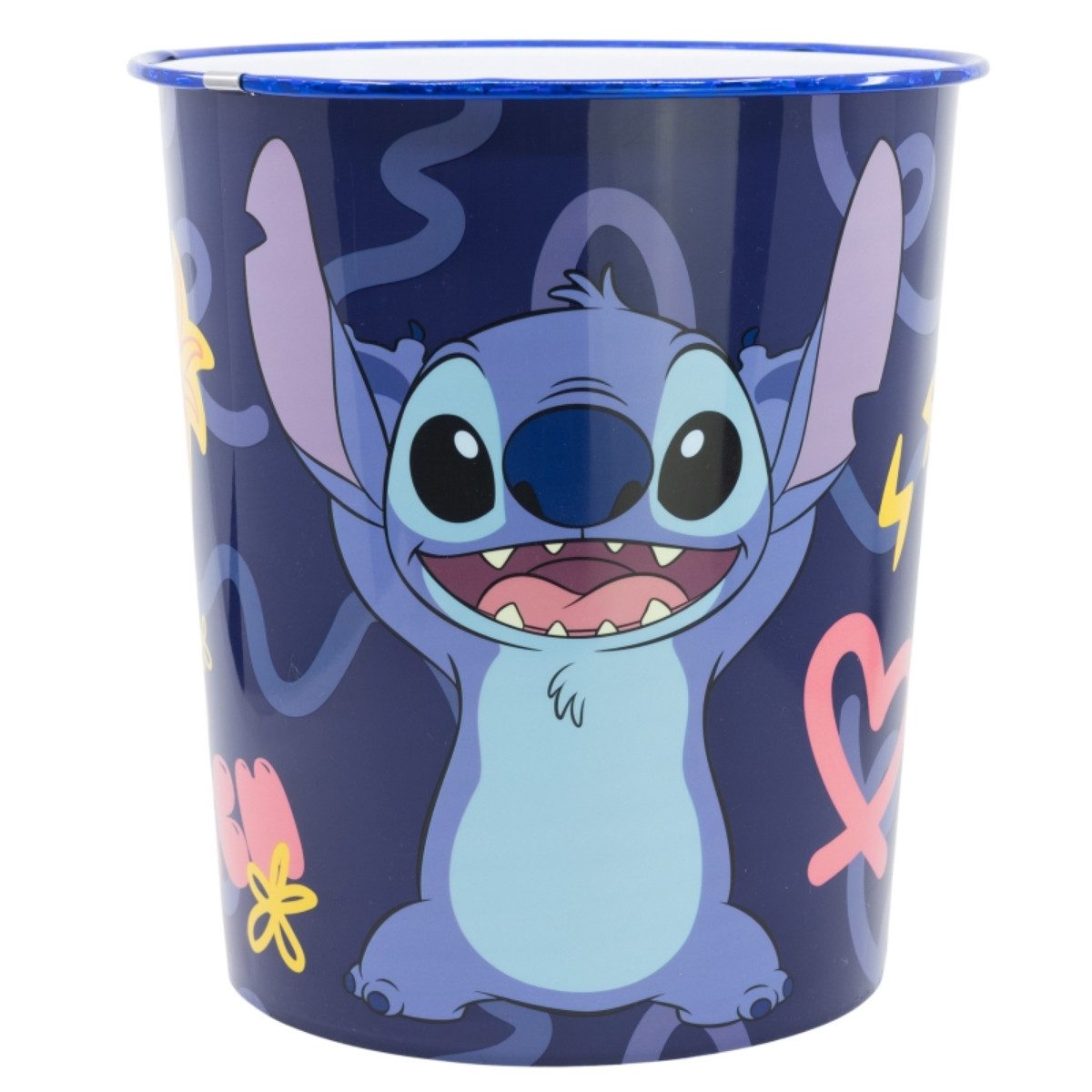 Disney Mülleimer Stitch Abfalleimer 10 Lt für Kinderzimmer mit fröhlichem Design