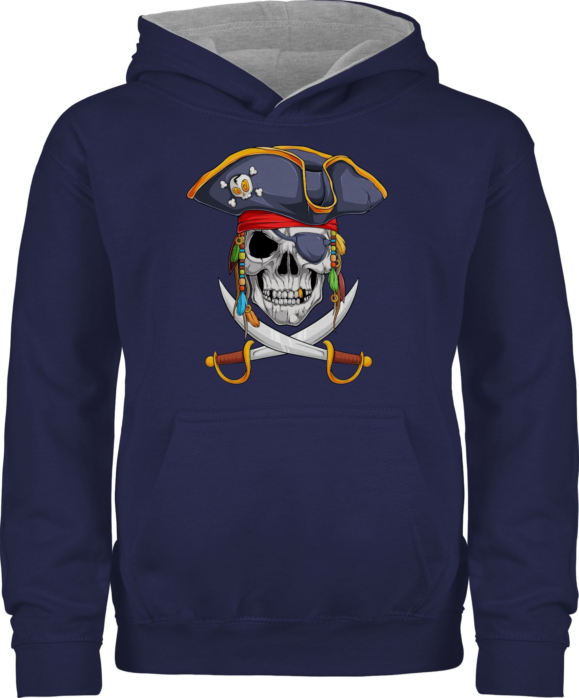 2 Navy Blau/Grau meliert