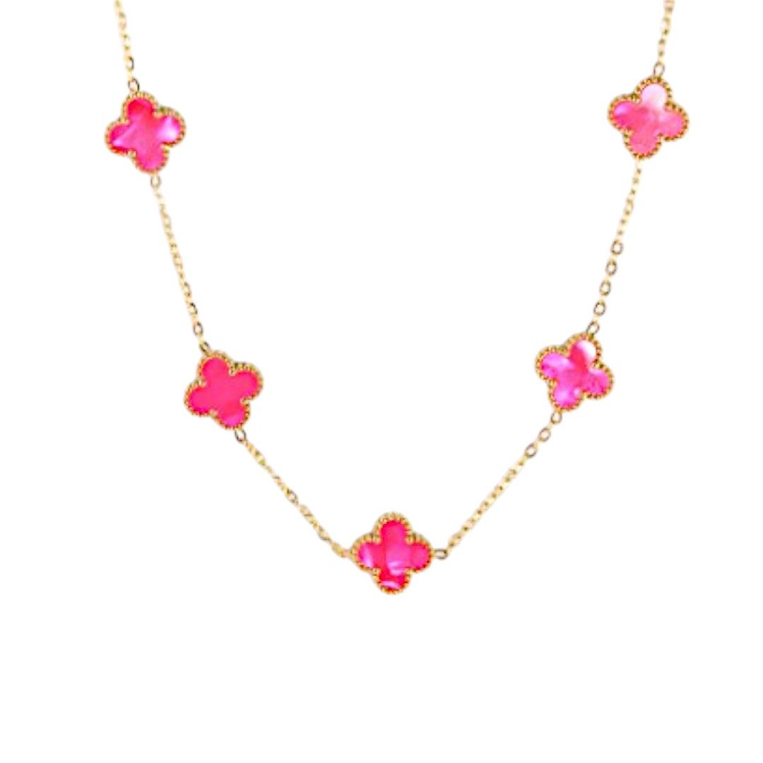 Medusa Accessoires Charm-Kette Kleeblatt Edelstahl Kette günstig online kaufen