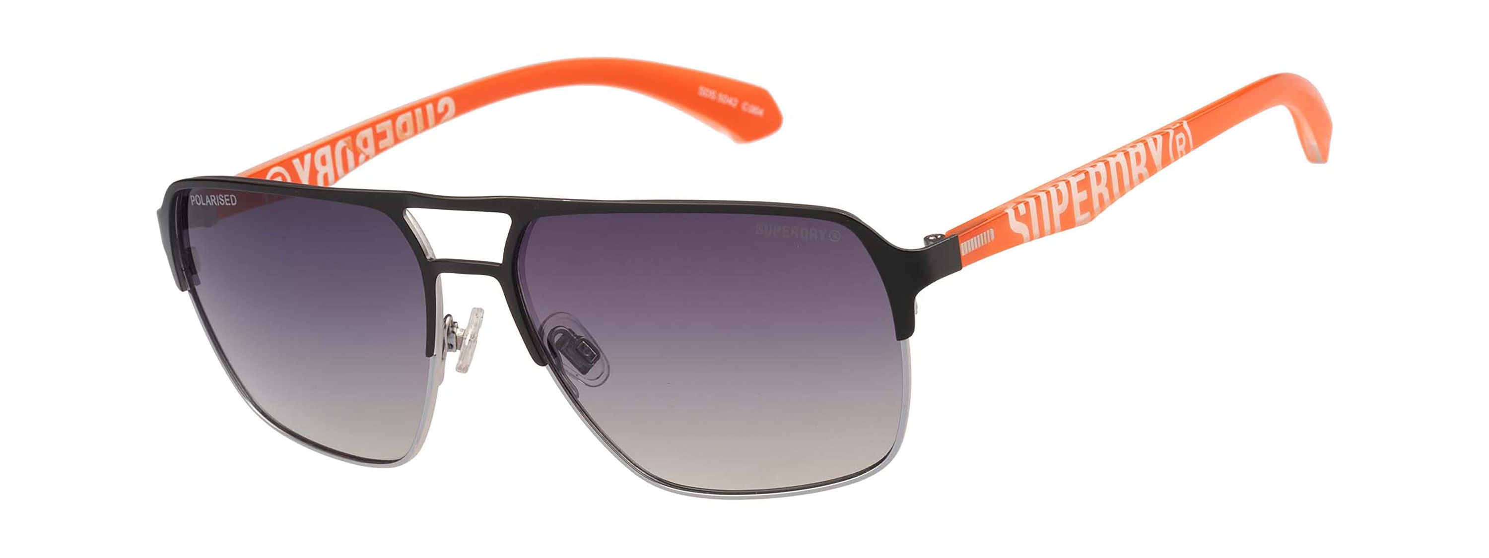 Superdry Sonnenbrille Modell 995064 Form Pilot, Logoschriftzug auf Bügel, Kombifassung