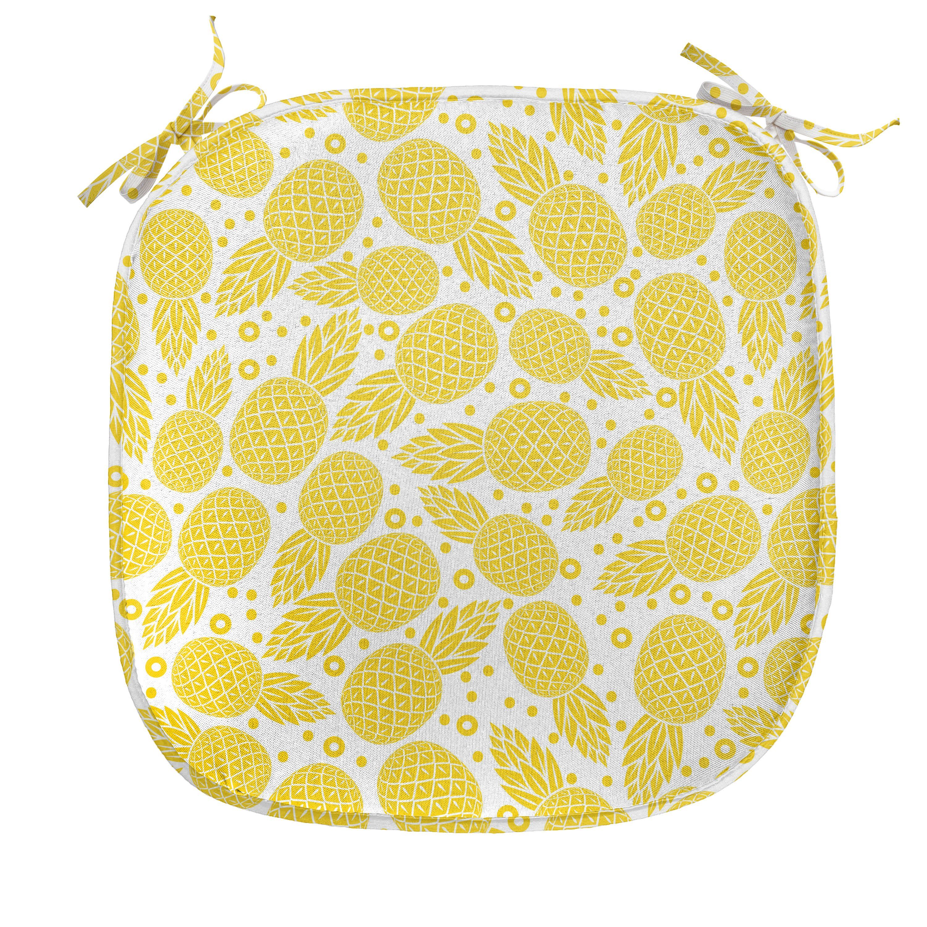 Stuhlkissen Dekoratives wasserfestes Kissen mit Riemen für Küchensitze