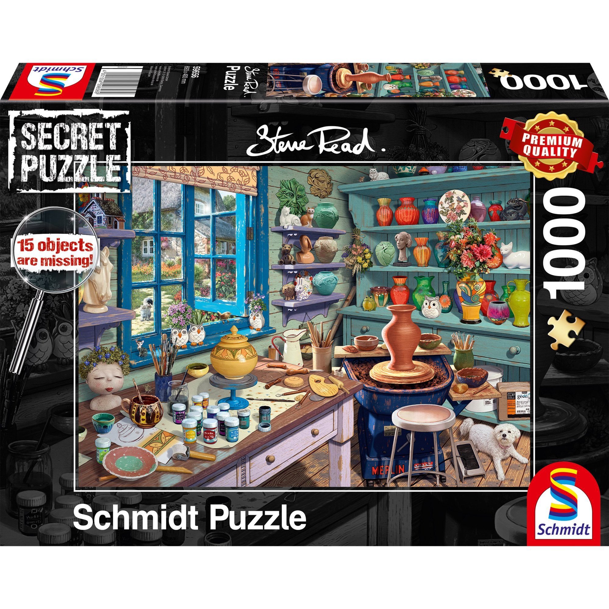 Schmidt Spiele Puzzle Schmidt Spiele Steve Read: Secret Puzzles -, 1000 Puzzleteile