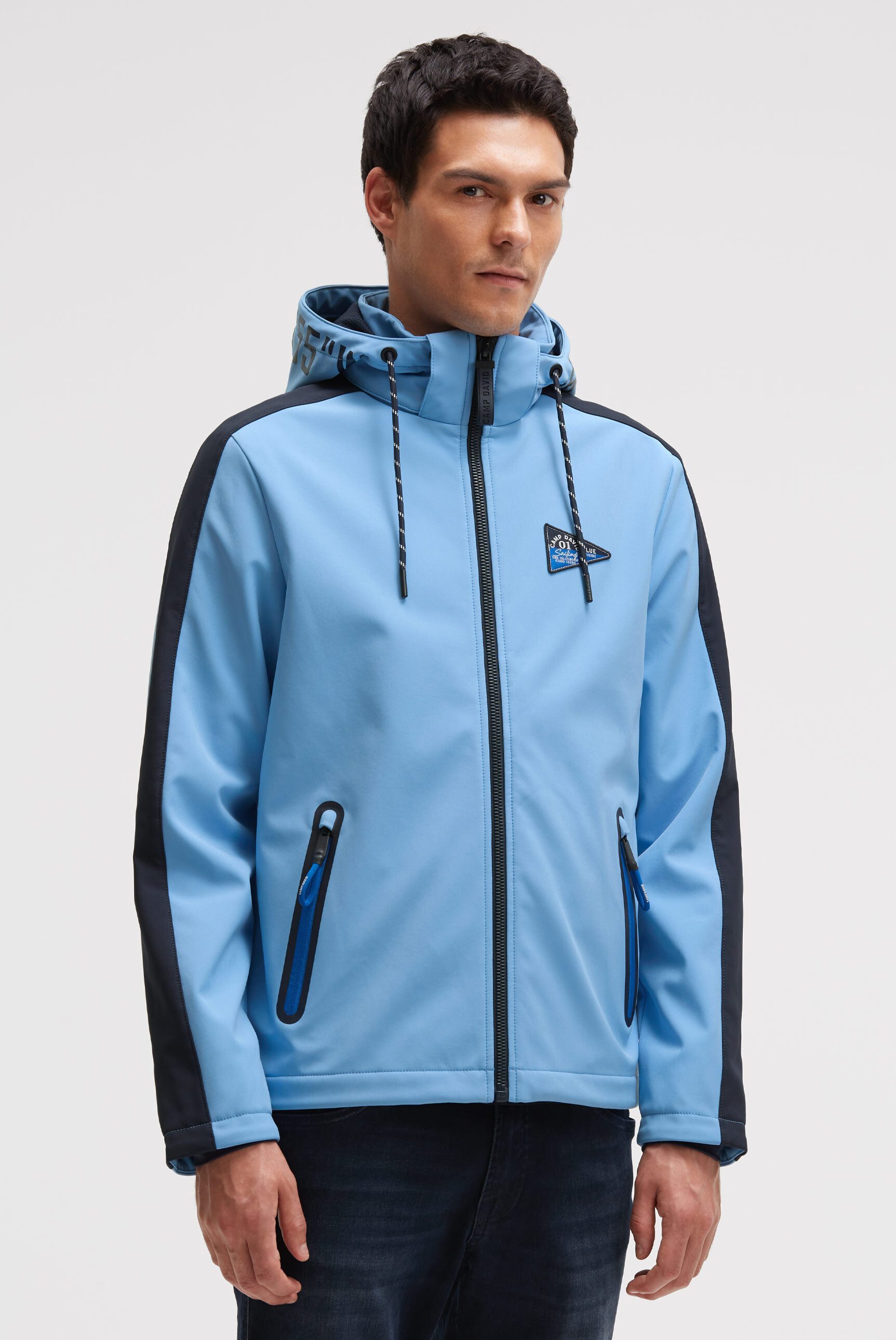 CAMP DAVID Softshelljacke mit abtrennbarer Kapuze