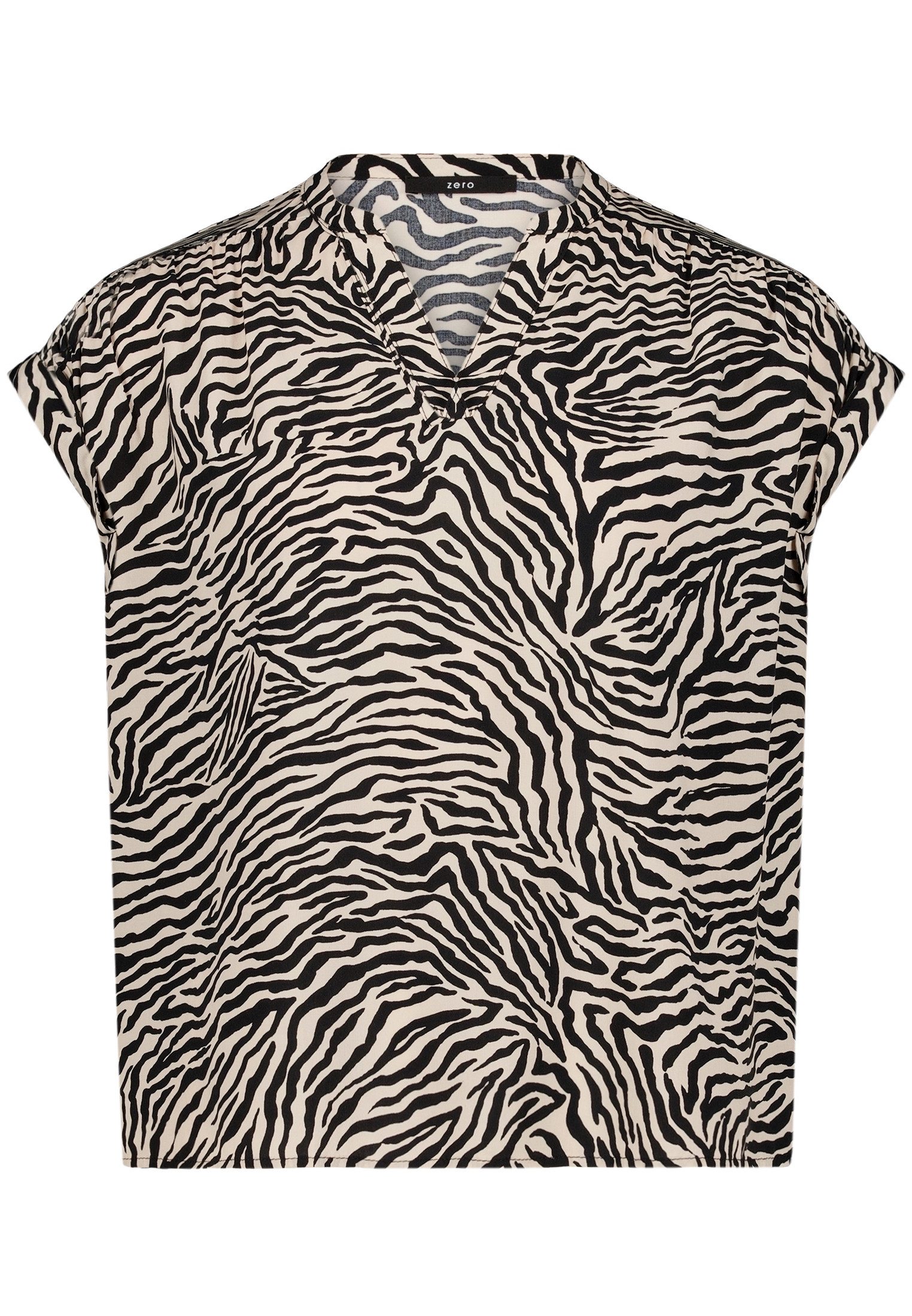 Zero Schlupfbluse Damen mit Animalprint