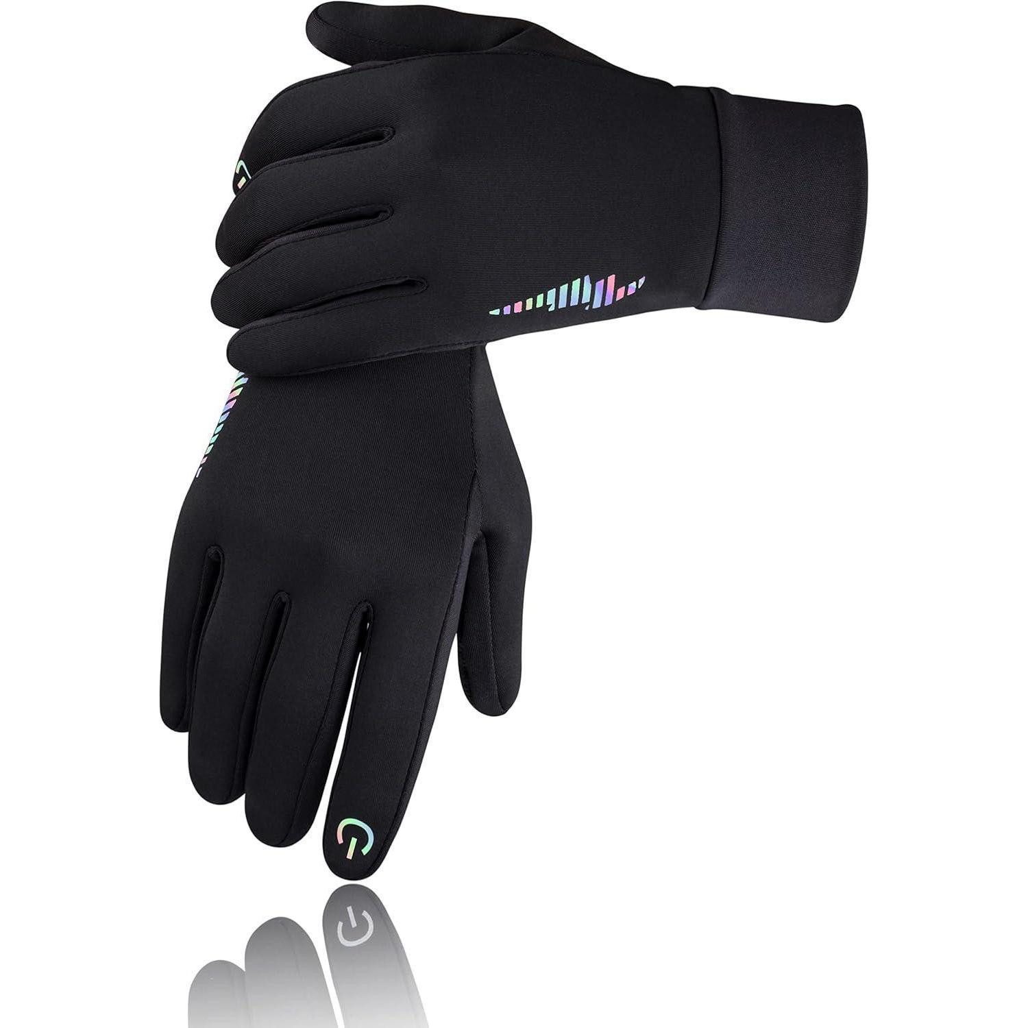 LuxusKollektion Multisporthandschuhe Handschuhe Kinder Thermo Wasserdicht Antirutsch 106-Black M (5-7Jahre)