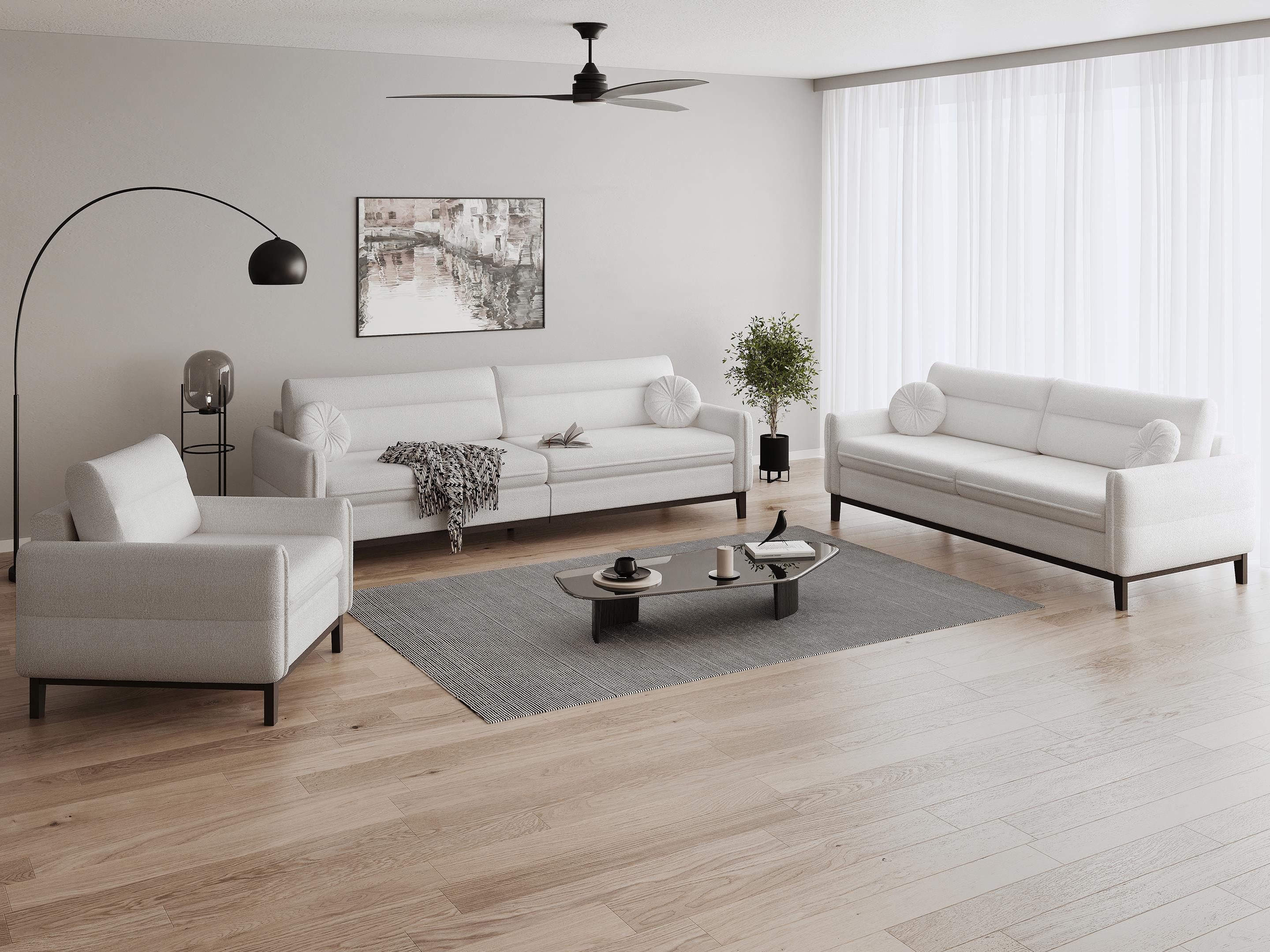 Beautysofa Polstergarnitur Belweder, (Couchgarnitur 321 Möbelset), günstig online kaufen