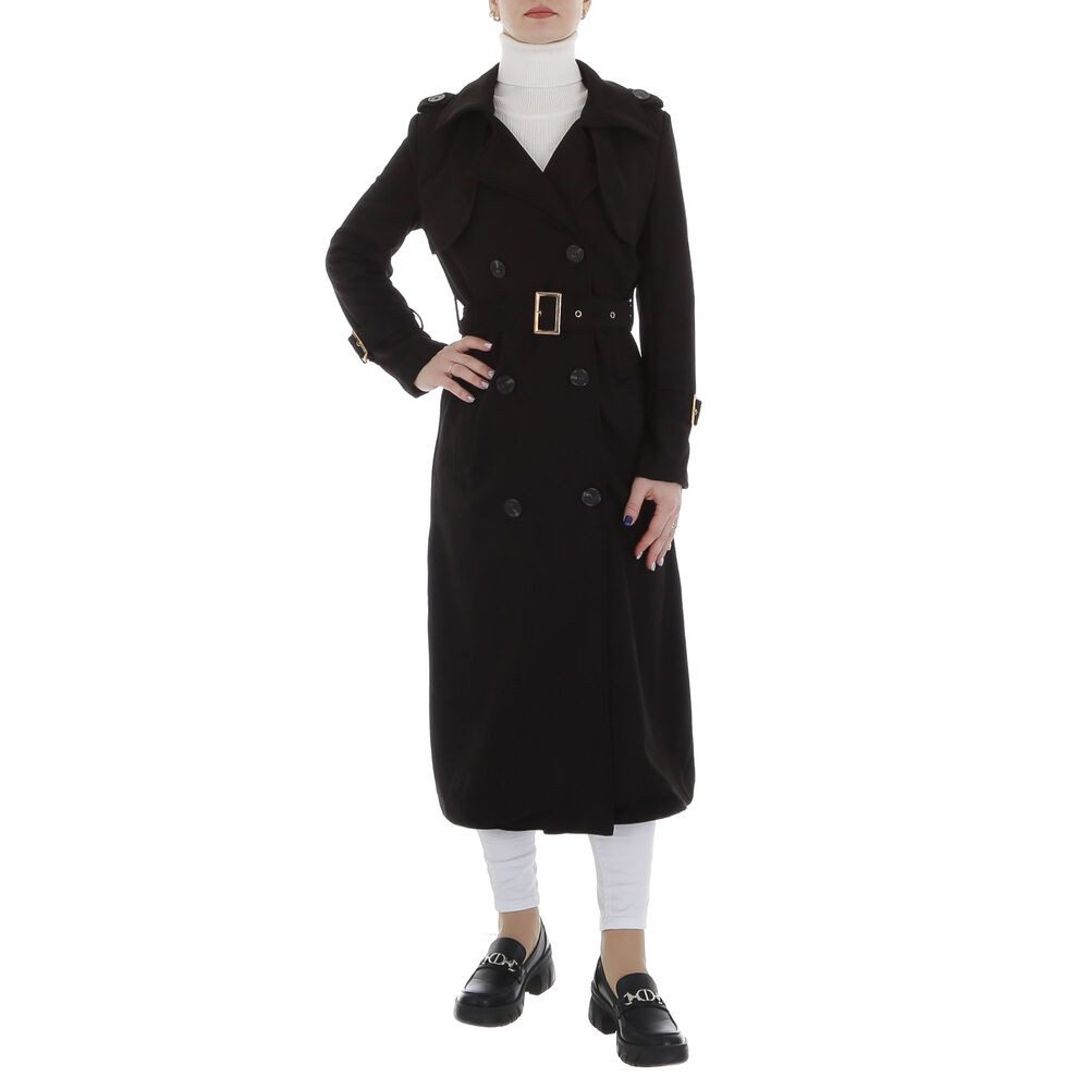 Ital-Design Trenchcoat Damen Elegant (86099063) Trenchcoat in Schwarz