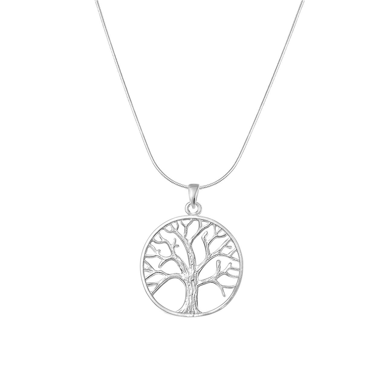 ALEXANDER YORK Kette mit Anhänger TREE LIFE, 925 Silber 4-tlg., Kettenset Sterling OF