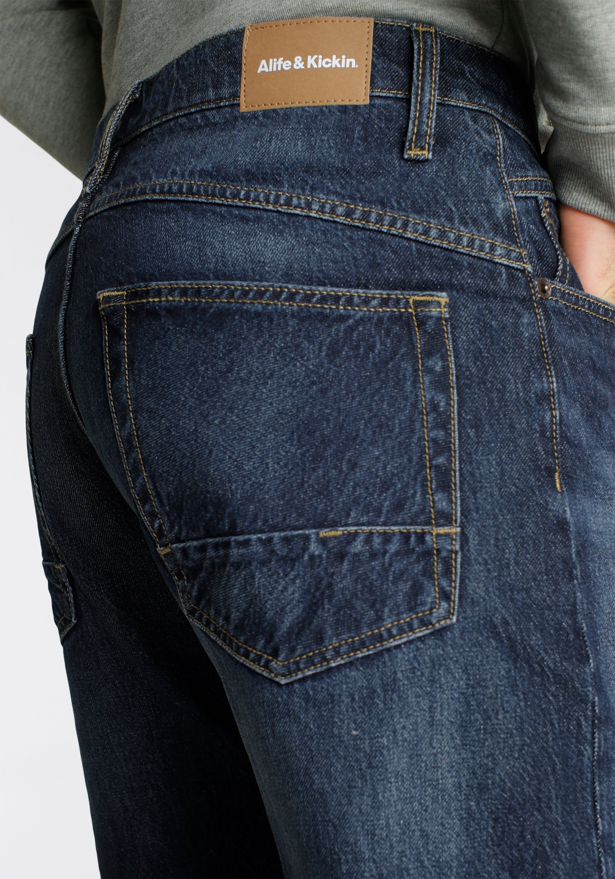 wassersparende Wash Loose-fit-Jeans durch Ozon & Produktion Kickin Ökologische, blue dark AlecAK Alife