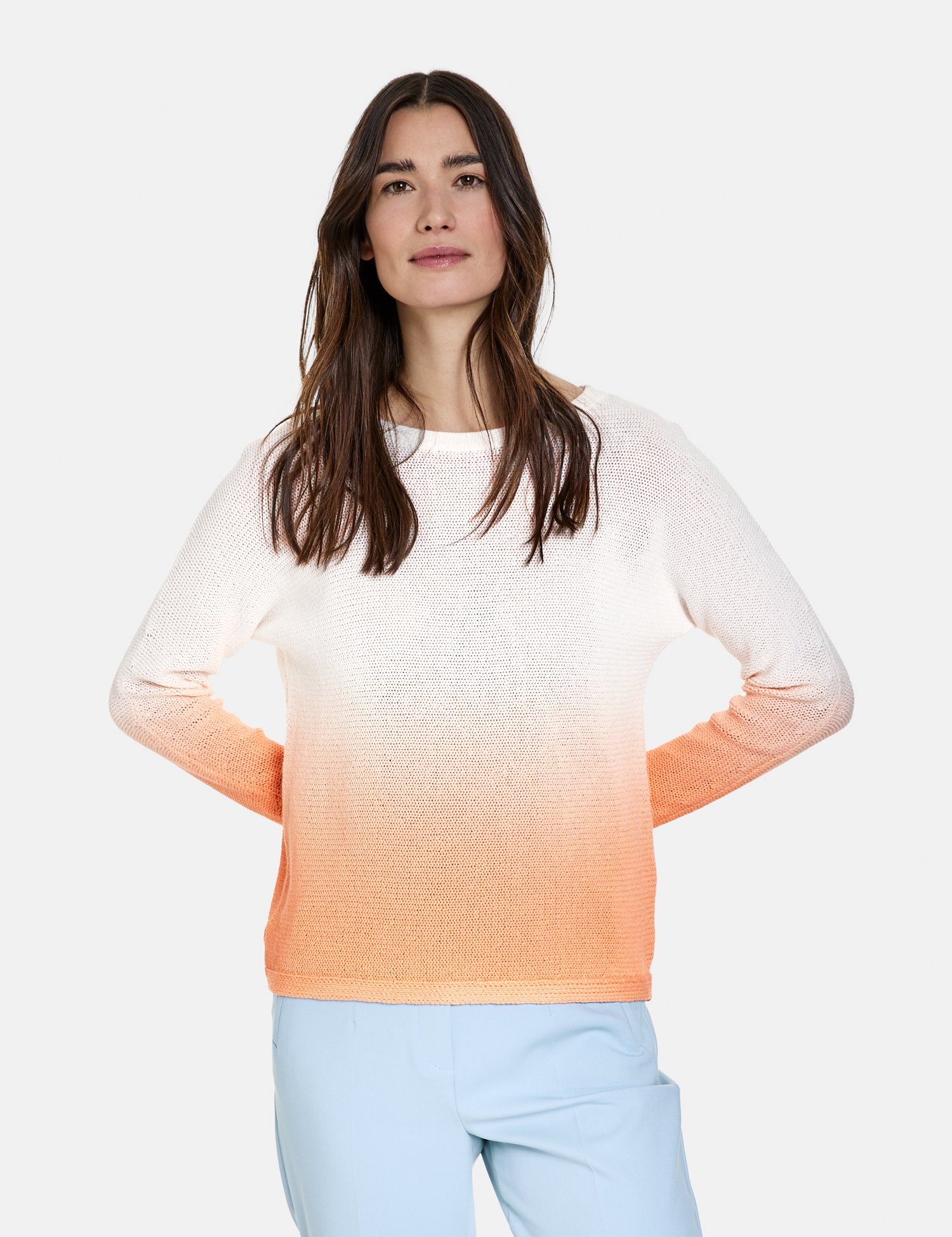 GERRY WEBER Sweatshirt Pullover mit Degradée