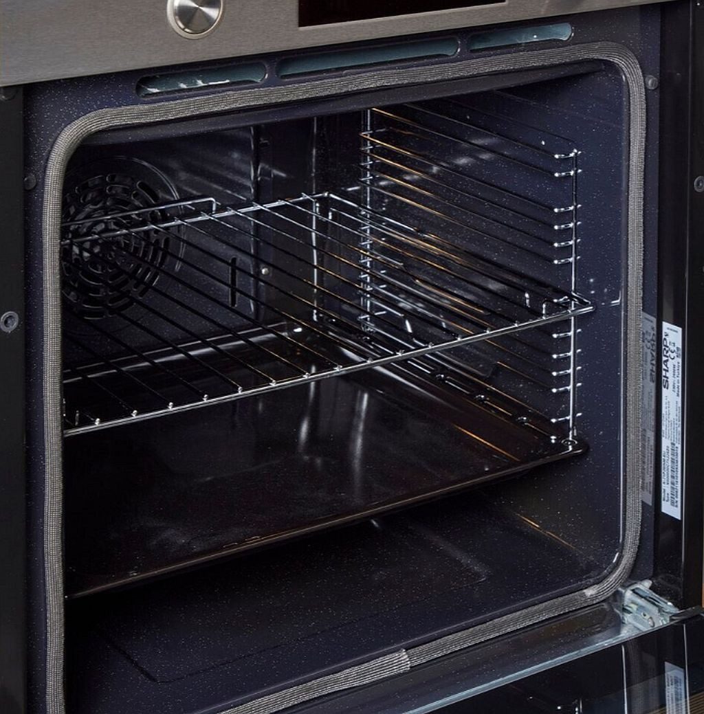 Sharp Backofen 78 Liter Pyrolyse Funktion Edelstahl 1-fach Vollauszug K-71P28INM-EU, mit 1-fach Vollauszug