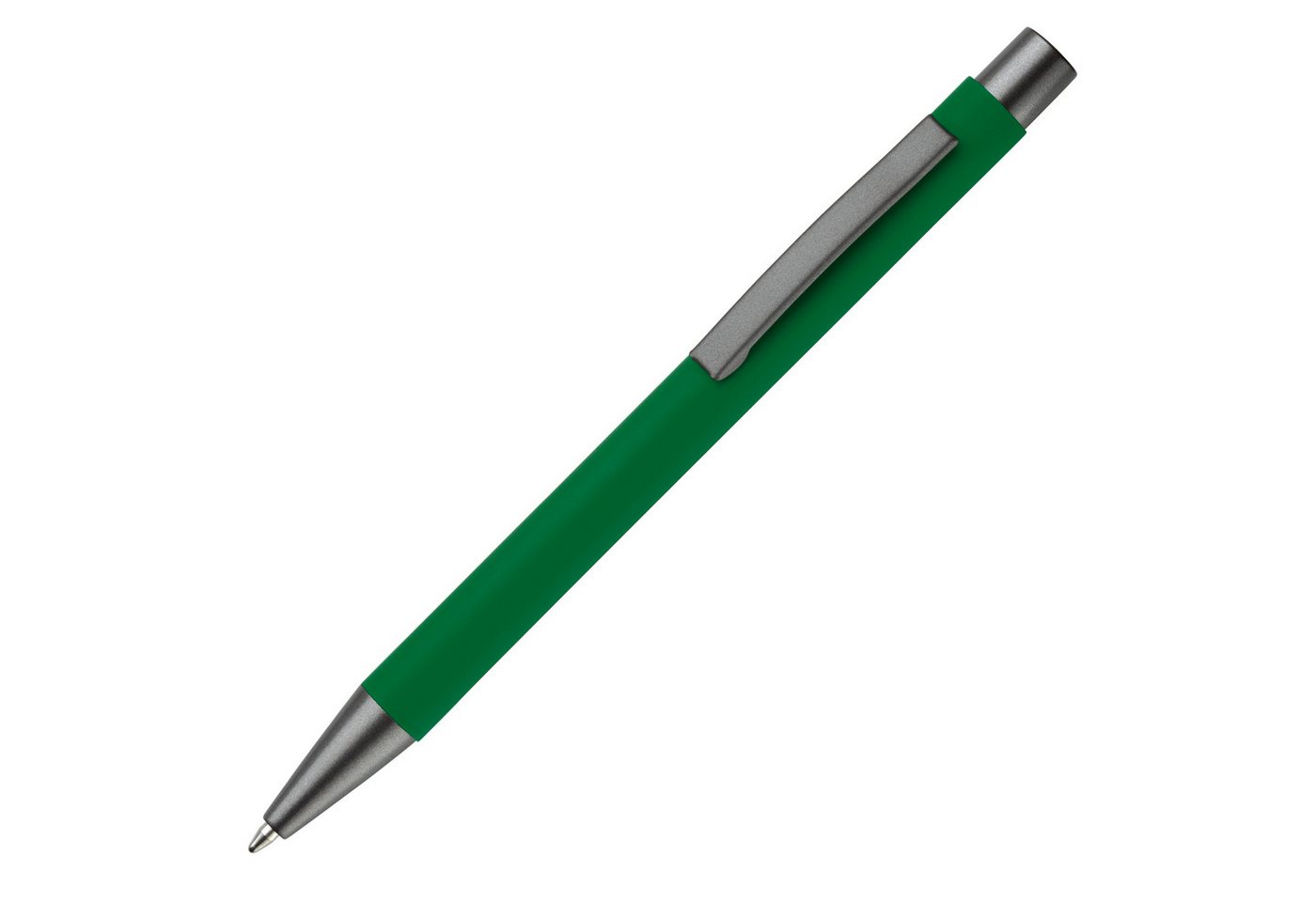 Thumbnail - TOPPOINT Kugelschreiber Kugelschreiber / aus Metall / mit Soft-Touch / Farbe: grün