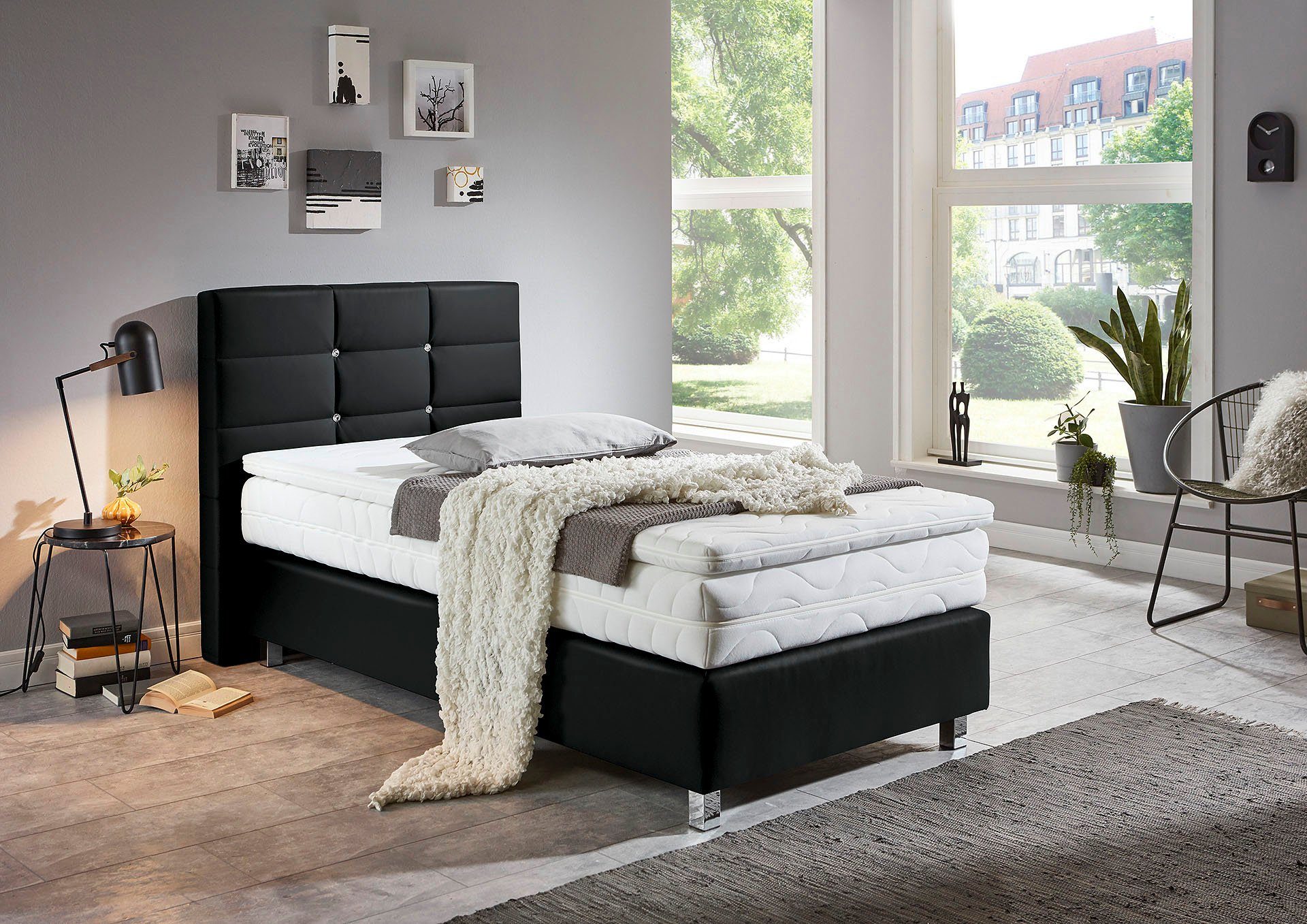Westfalia Schlafkomfort Boxspringbett, mit Knöpfen in günstig online kaufen
