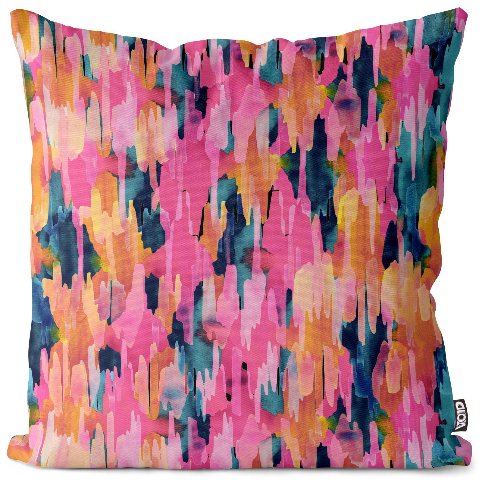 Kissenbezug, VOID (1 Stück), Farben Grafisch Kunst Malen gemustert Wohnzimmer Sofa-Kissen Bunt Basteln Dekoration farbenfroh Hobby Muster