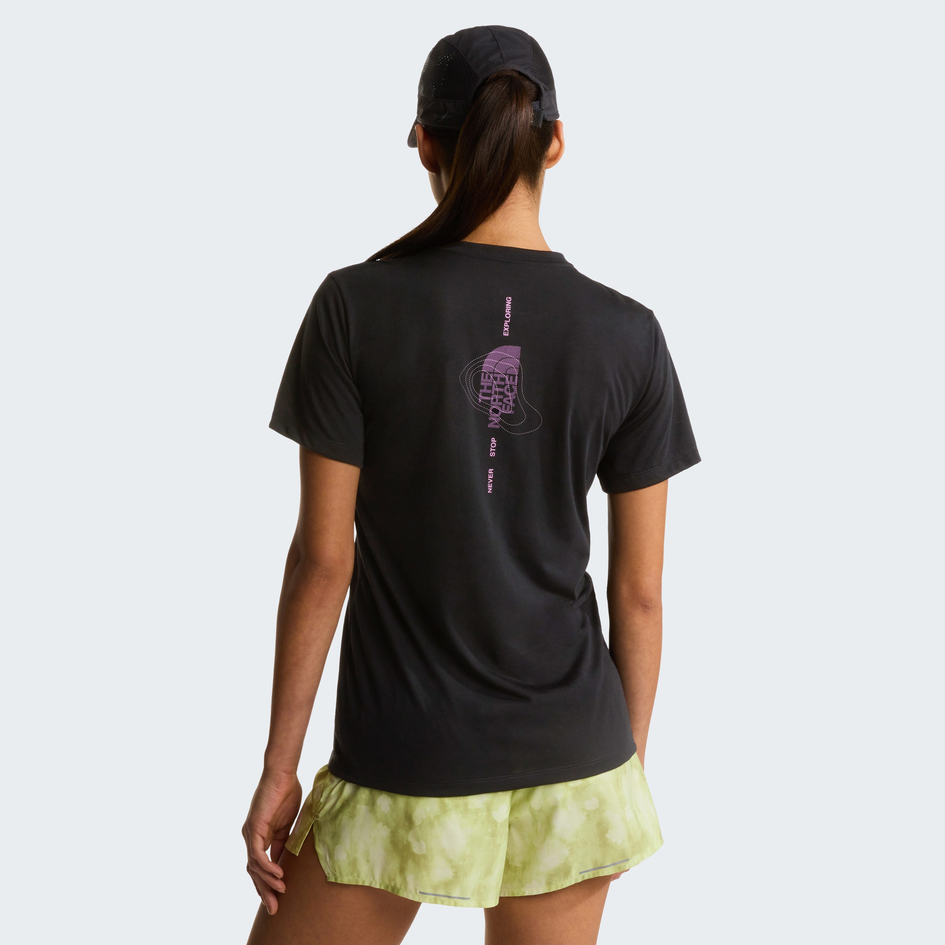 The North Face T-Shirt W BITMAP LOGO SHORT SLEEVES TEE-GRAPHIC sportlicher Stil, Kurzarm, für Sportmode und Outdoormode