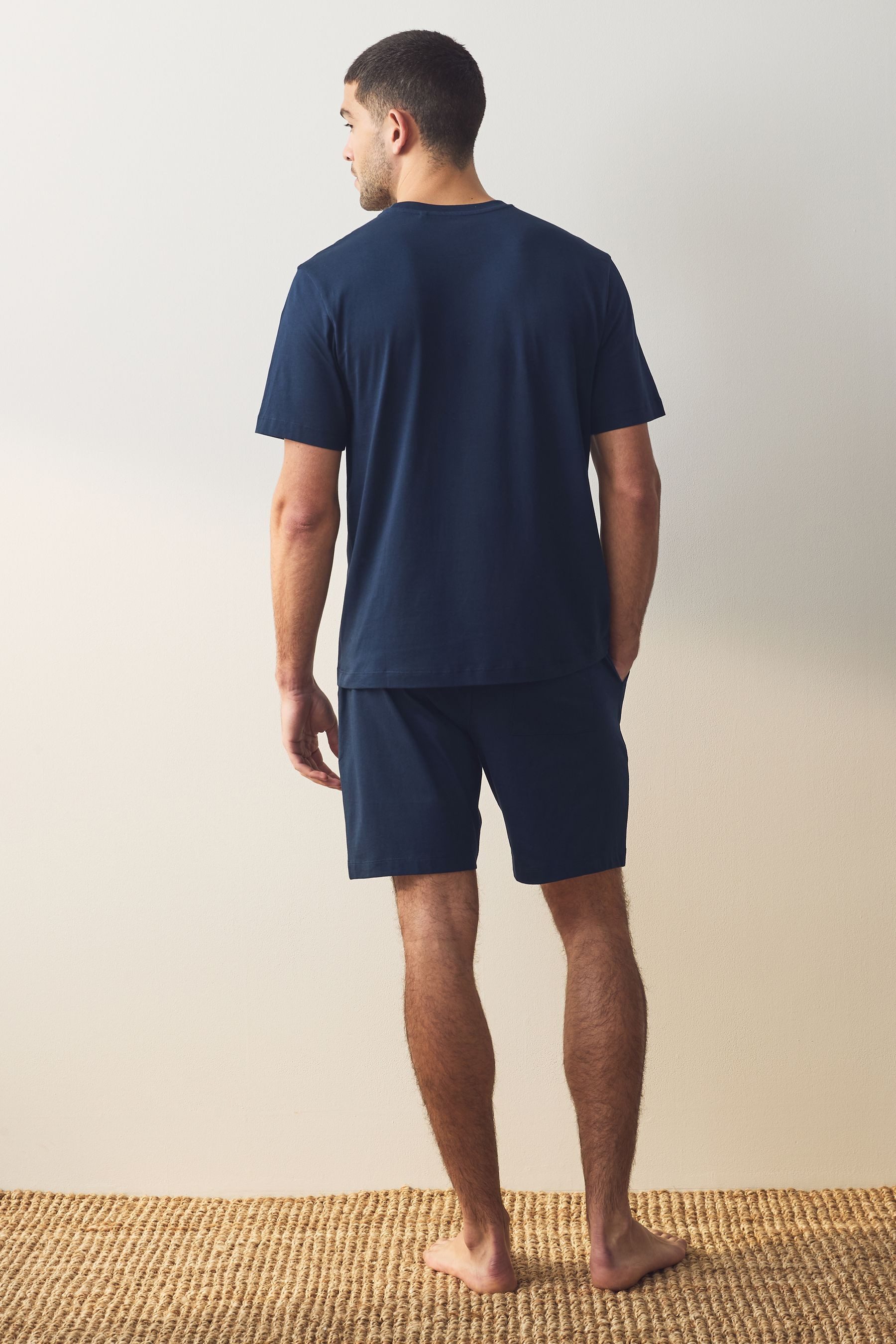 Next Pyjama Kurzer karierter Jersey-Schlafanzug, 2er-Pack günstig online kaufen