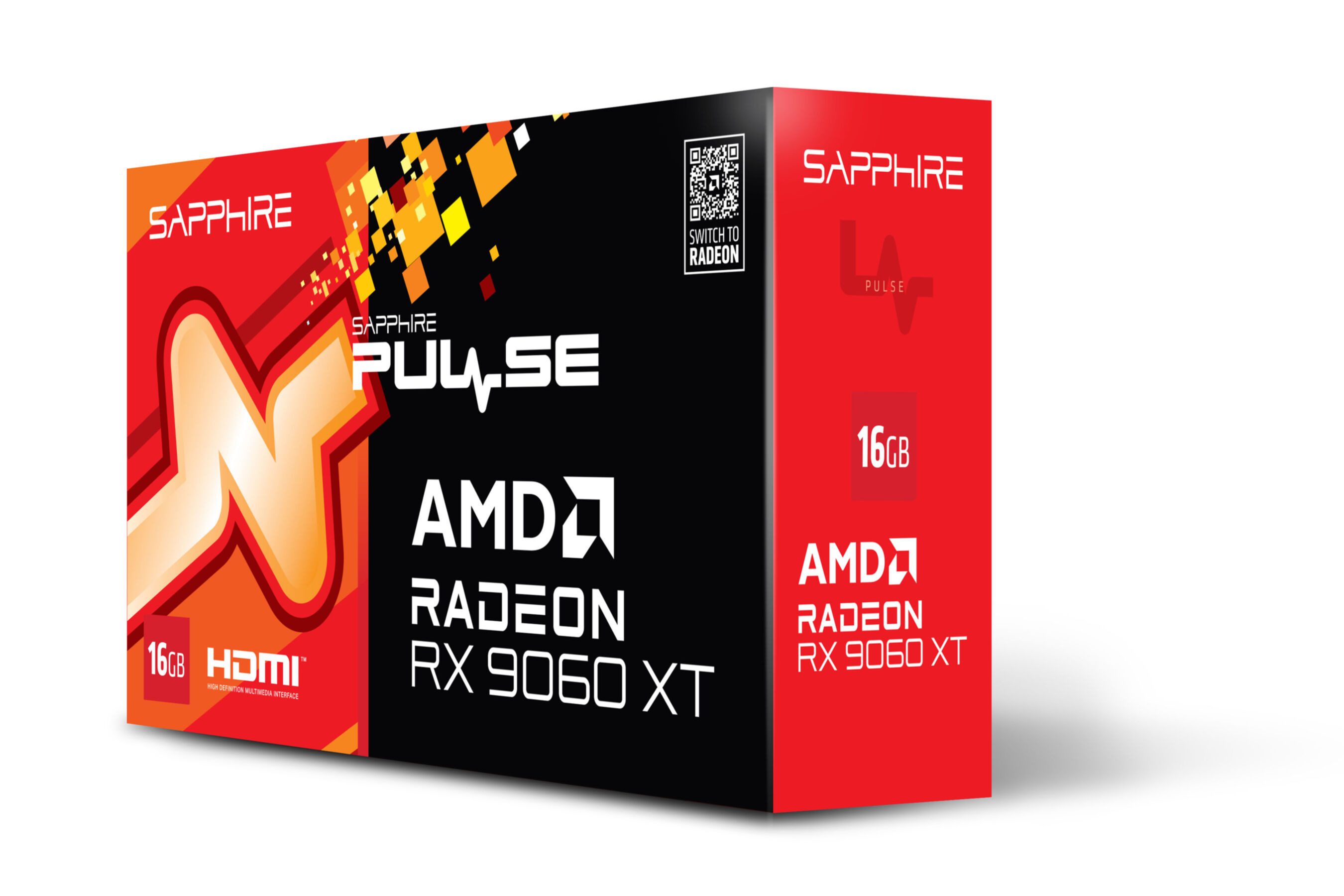 Sapphire PULSE AMD Radeon RX 9060 XT 16GB GPU Grafikkarte