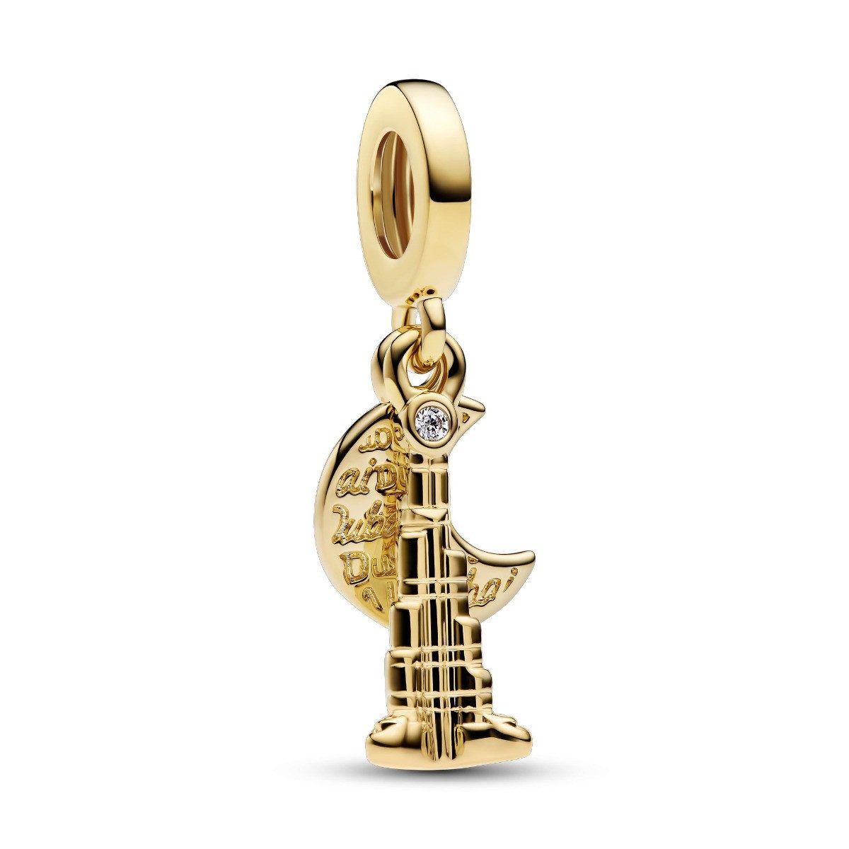 Pandora Charm-Einhänger Pandora Charm-Anhänger Dubai Burj Khalifa 14 Karat Vergoldet 763991C0