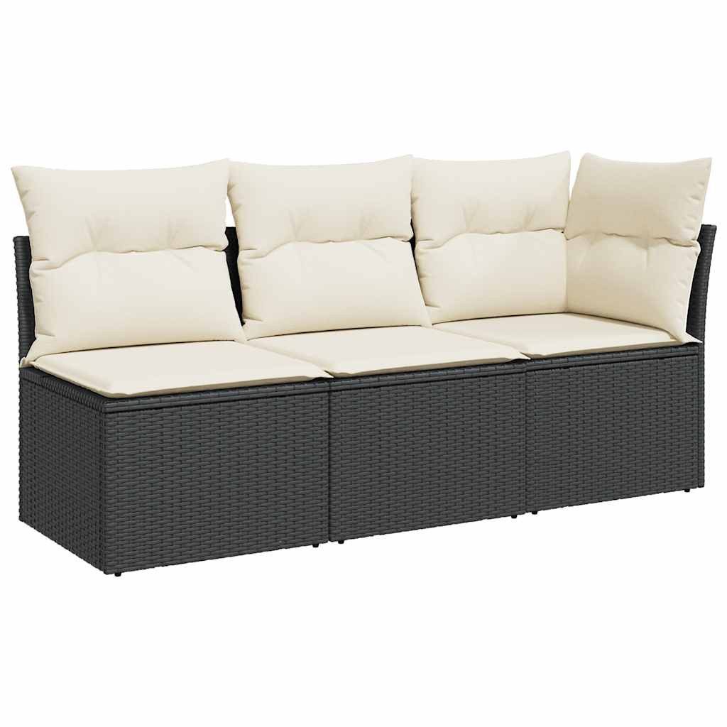 vidaXL Loungesofa Gartensofa mit Kissen 3-Sitzer günstig online kaufen