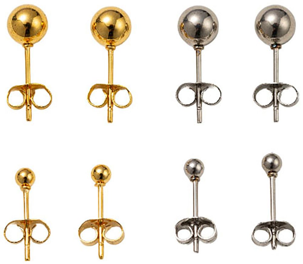 Firetti Ohrstecker-Set Multipack Schmuck Geschenk Edelstahl Ohrschmuck Ohrringe (Set, 8-tlg), Made in Germany
