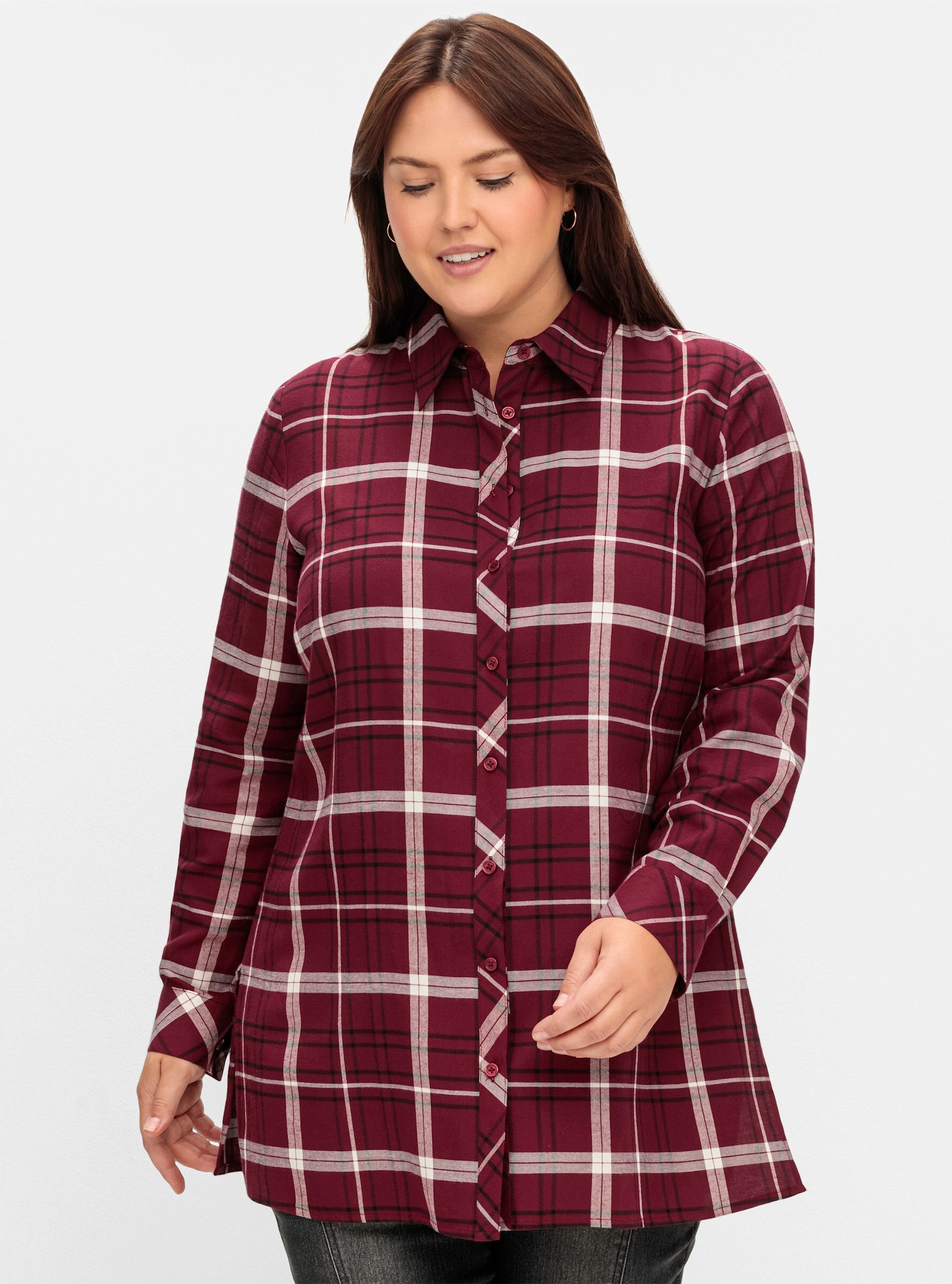 Sheego Klassische Bluse Hemdbluse günstig online kaufen