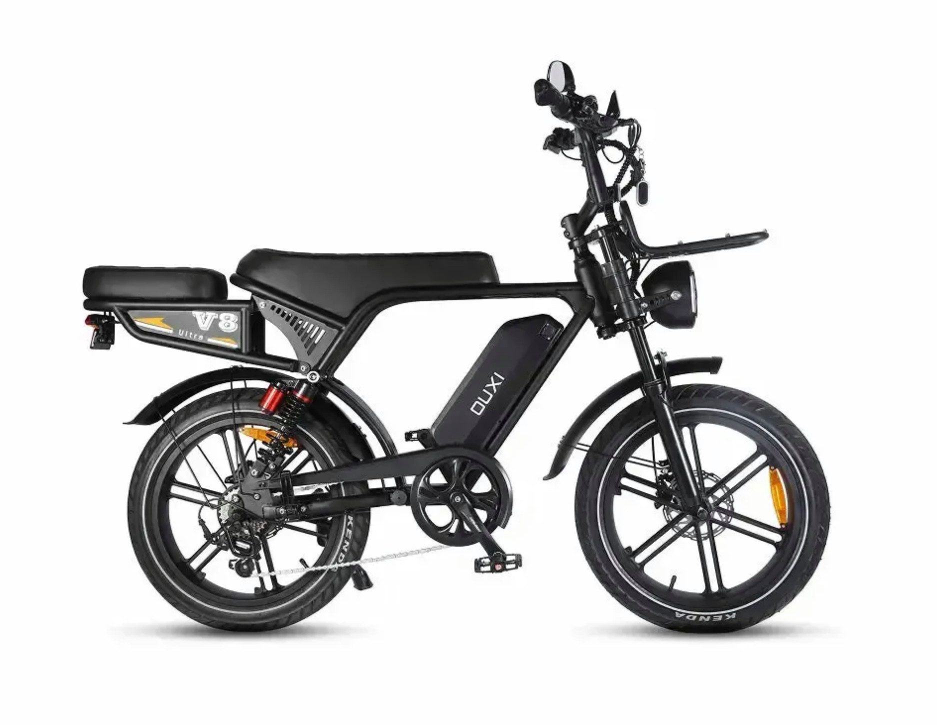 Ouxi Fatbike Elektrisch - V8 Ultra - 250W Motor - 20 Zoll - 60 km Reichweite, 7 Gang, Kettenschaltung, Alarmanlage - NFC-Chip - Hydraulische Bremsen