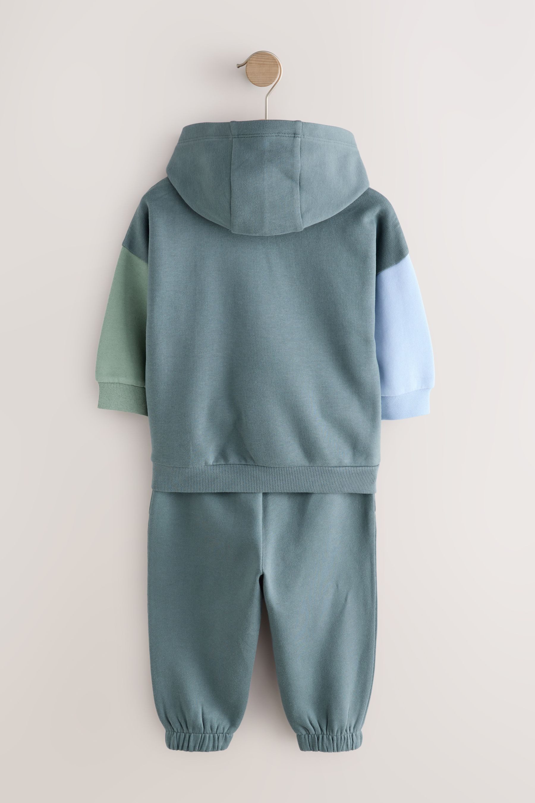 Next Sweatanzug Blockfarben-Kapuzensweatshirt und Jogginghose (2-tlg) günstig online kaufen