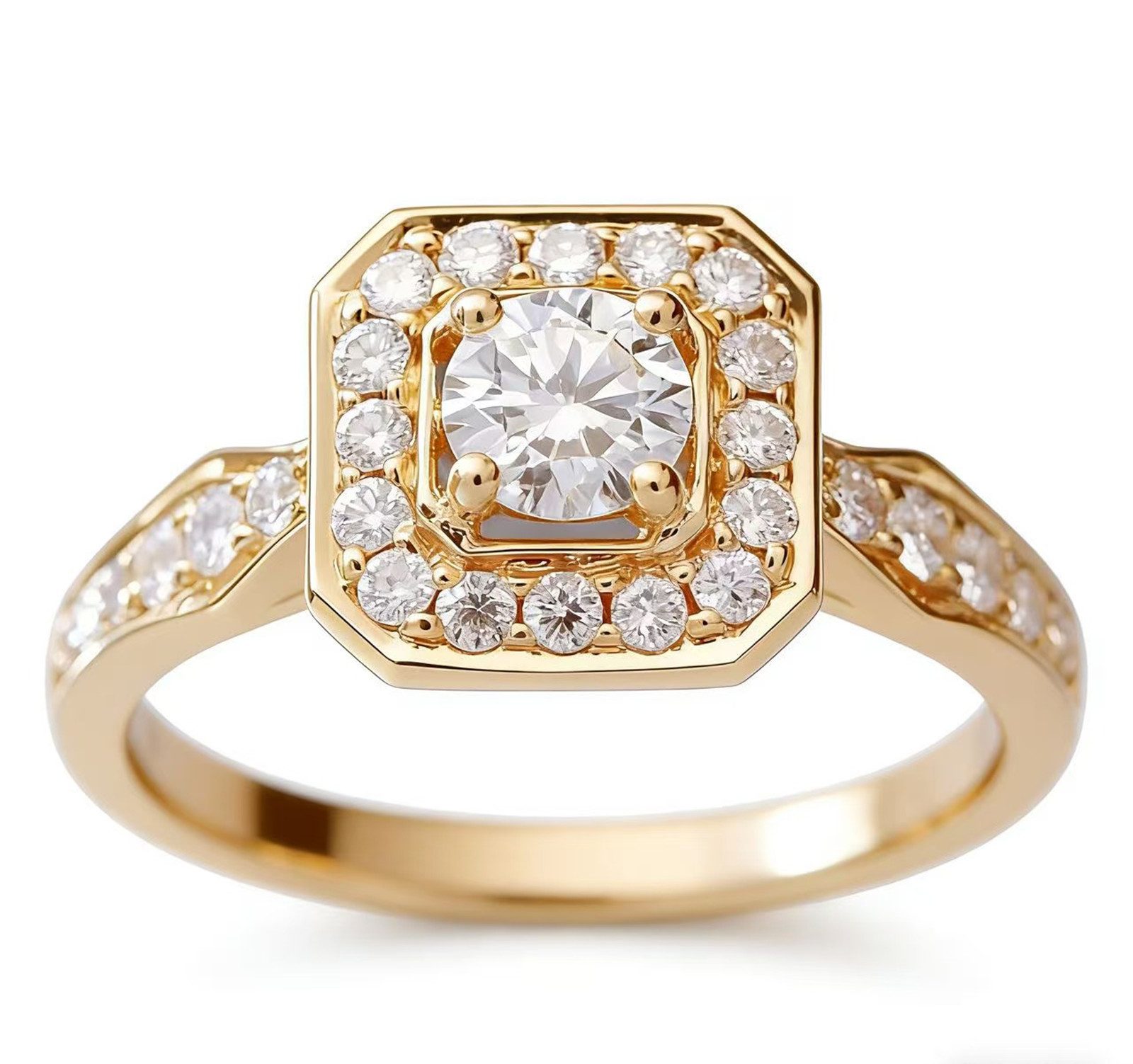 Jumpeak Trauring Damen ring,Ehering,1ct,D,VS1,3EX,Diamantring aus Laborzucht, Geschenk zur erstkommunion,Mutter tags geschenk, Geschenk für frau