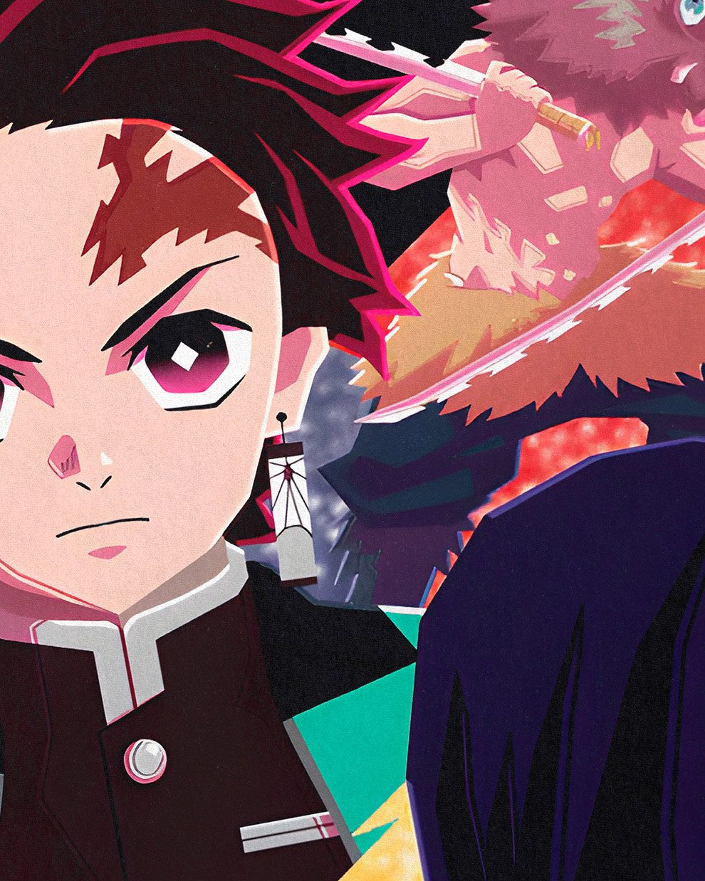 style3 T-Shirt Demon Team demon slayer anime japan manga cosplay günstig online kaufen