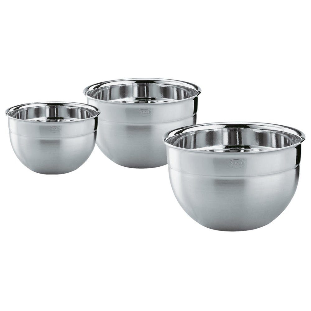 RÖSLE Schüssel Set 3-tlg. 16-20-24 cm, Edelstahl 18/10, (Set)