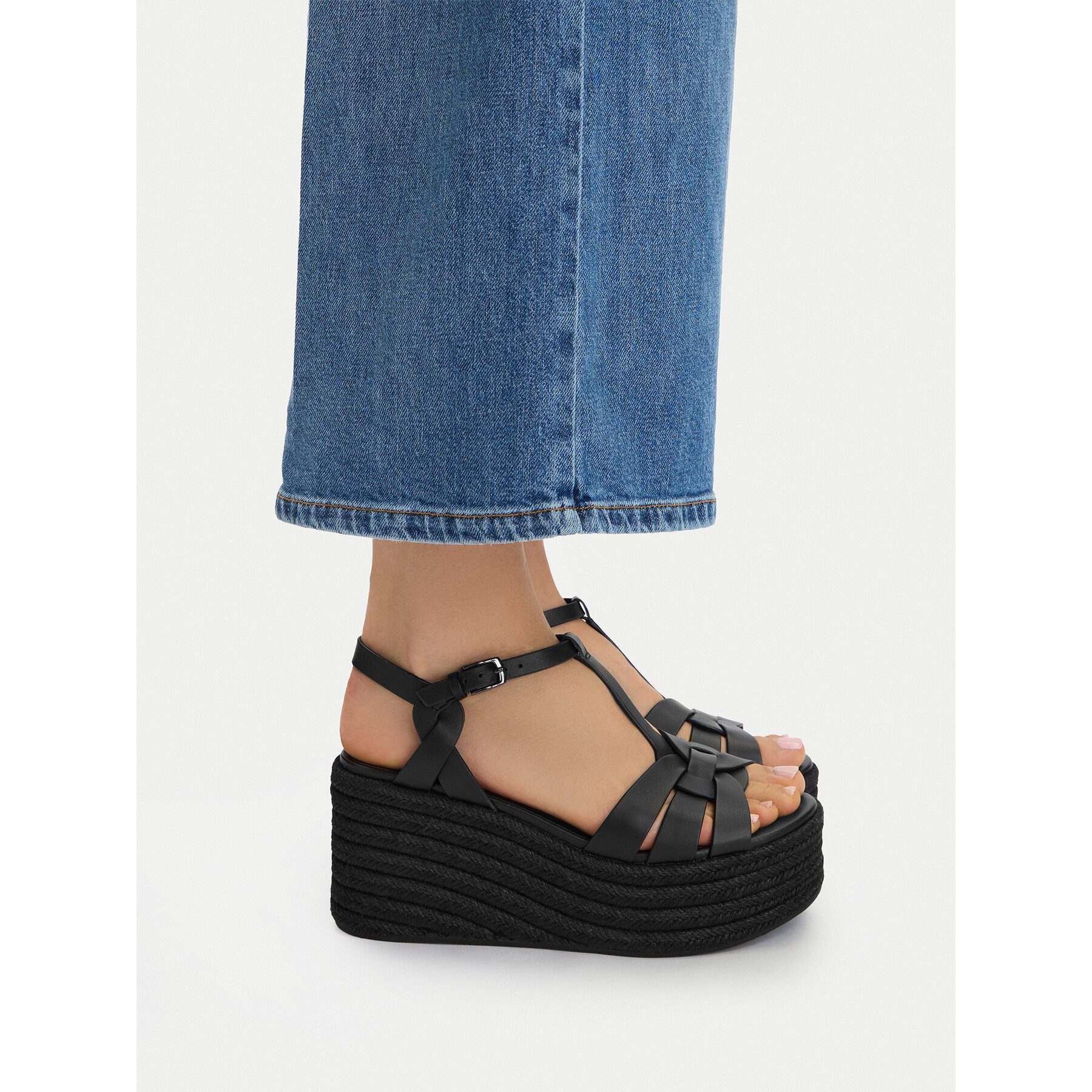 Badura Badura Damen-Espadrilles Schwarz Espadrille