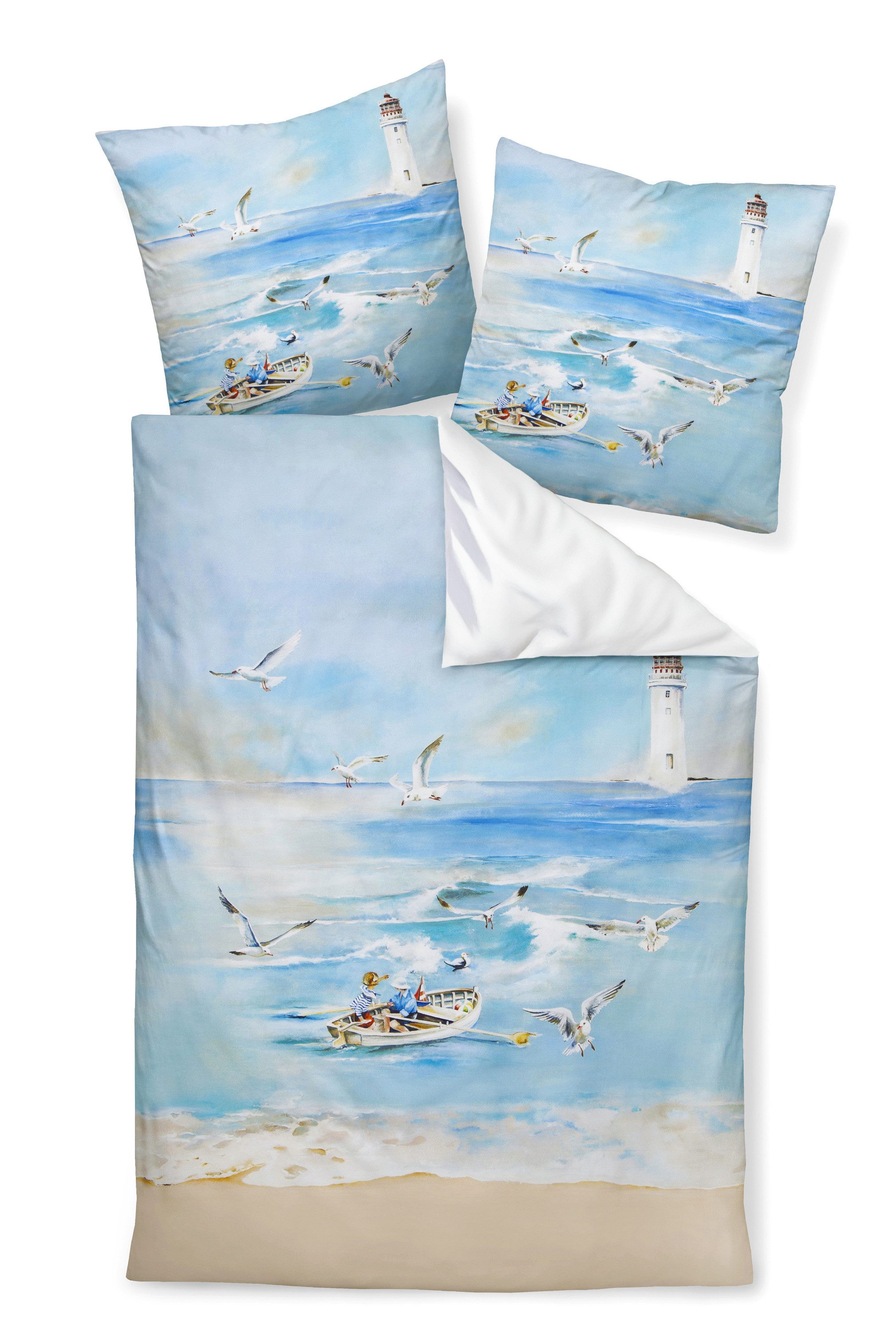 Janine Bettwäsche Mako-Baumwolle, Mako-Satin, 2 teilig, günstig online kaufen