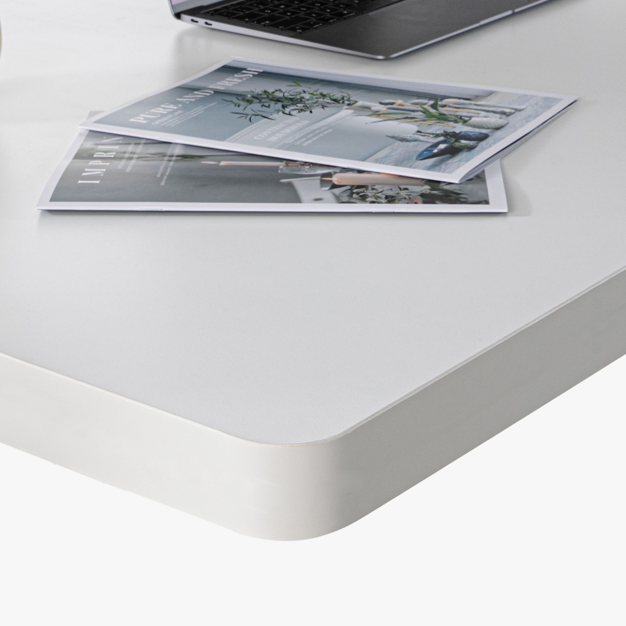 ERGOFINO Arbeitsplatte Tischplatte (Schwarz, Weiß oder Buche, 140x80 cm, 160x80 cm, 180x80 cm), DIY Schreibtischplatte Bürotischplatte