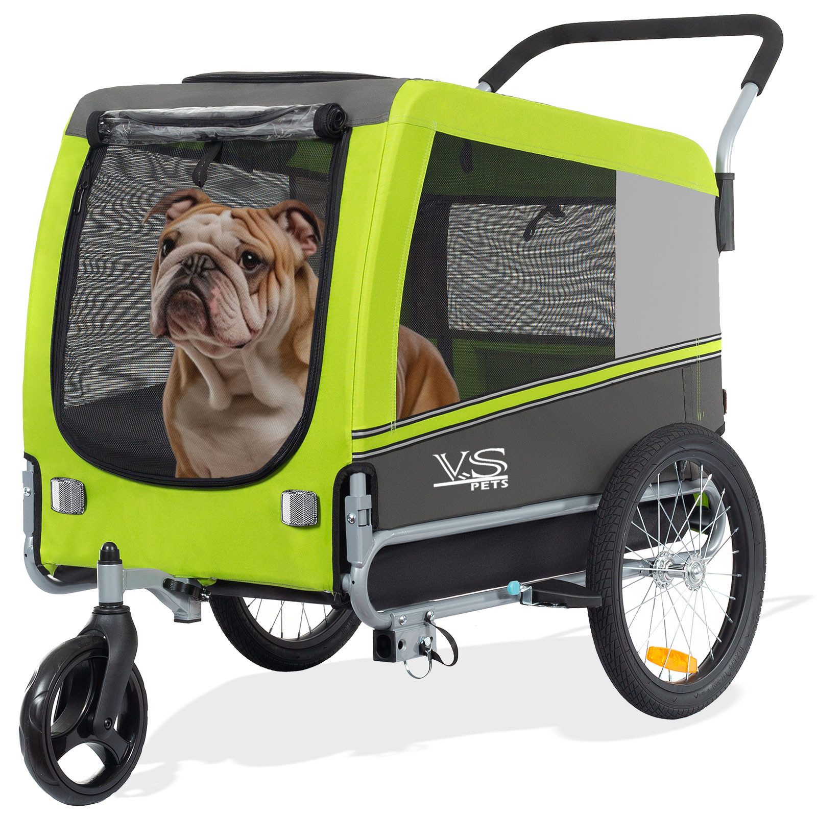 TIGGO Fahrradhundeanhänger TIGGO VS Pets Hundefahrradanhänger Hundetransporter Fahrradanhänger, Geeignet für mittelgroße bis große Hunde