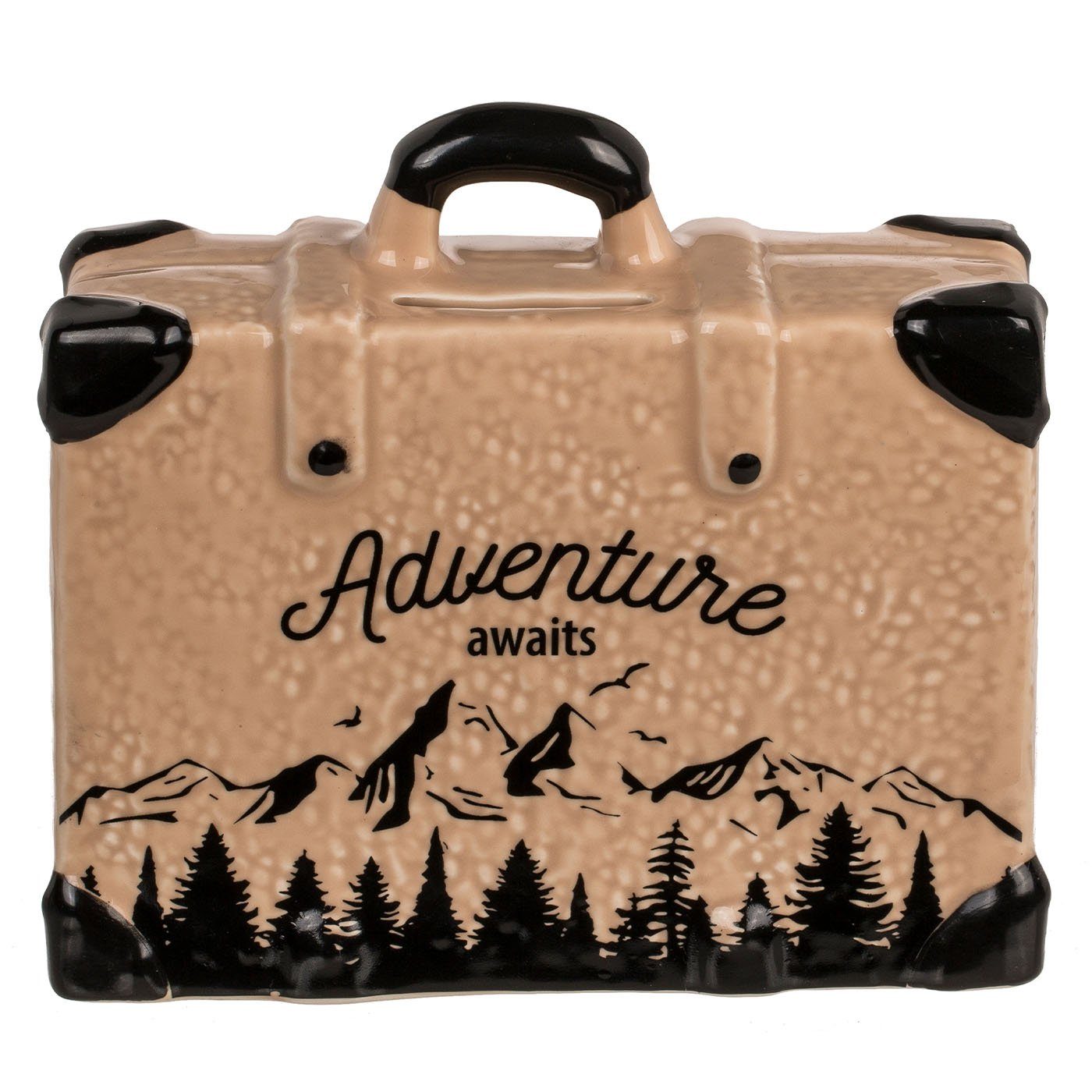 ReWu Spardose Spardose Koffer Travel Adventure Awaits