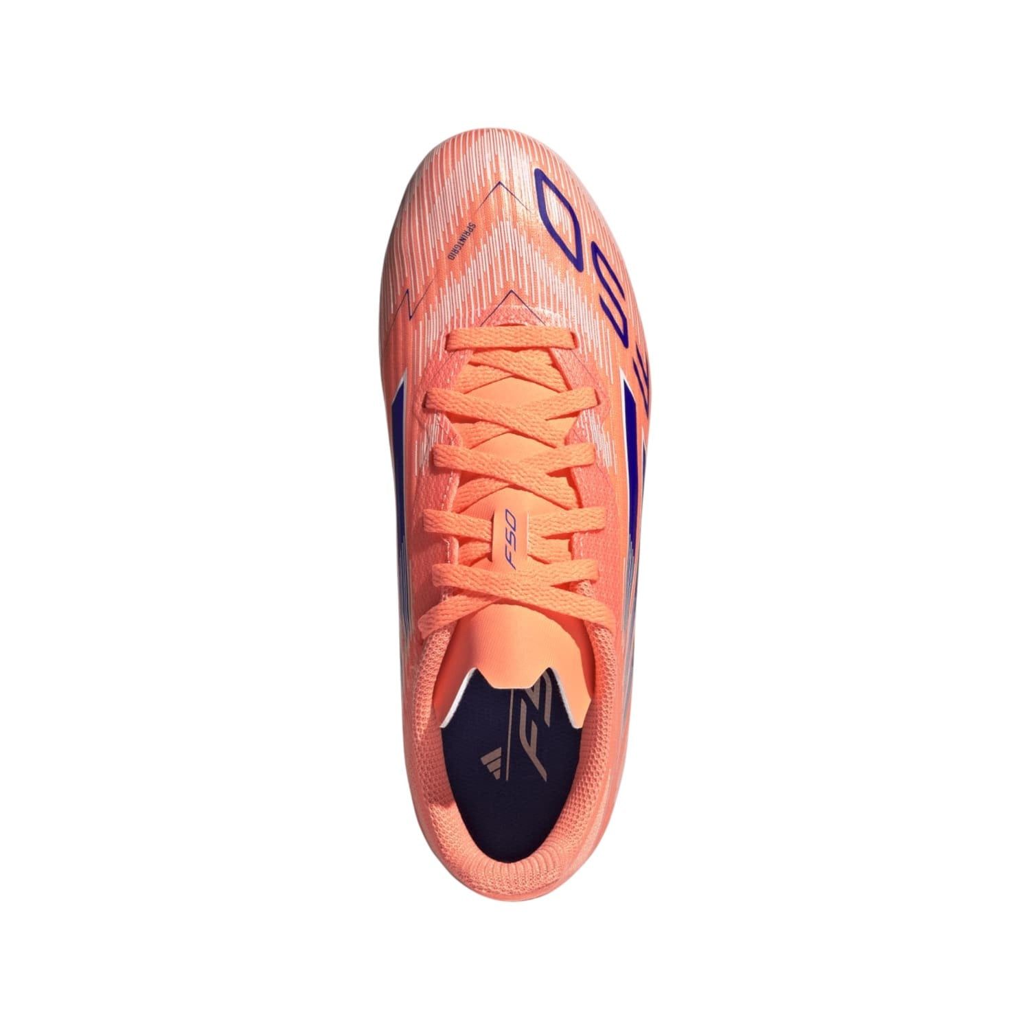 adidas Performance F50 League FG/MG (Kunstrasen, für feste Böden) orange/blau Jungen Fußballschuh – Bild 3 von 5