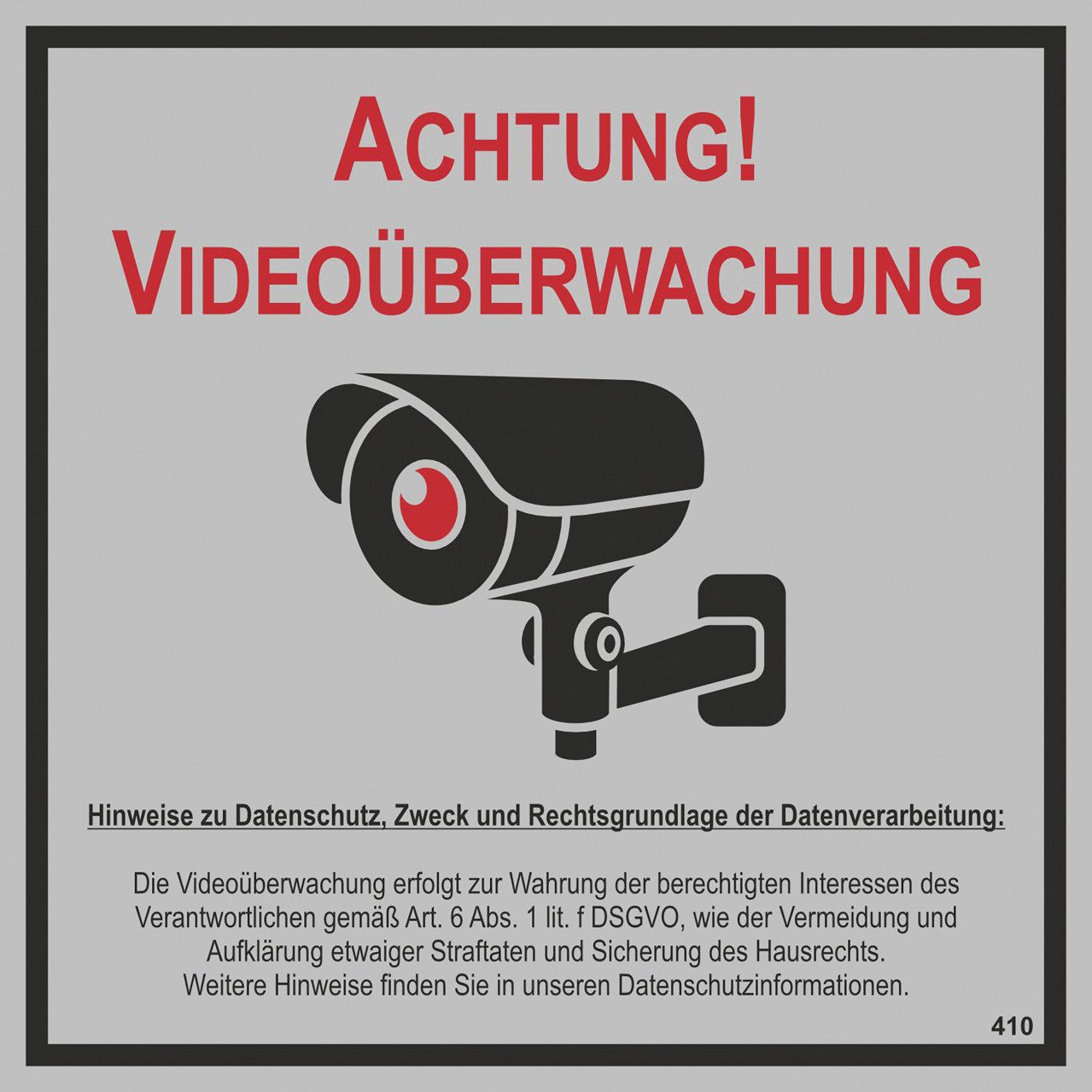 Hermann Schütz Warnschild Hermann Schütz Hinweisschild Achtung!