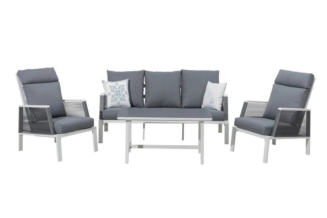 Primaster Loungeset Primaster Lounge Set Cervia Inkl. Sitz-, Rücken-, Witterungsbeständig