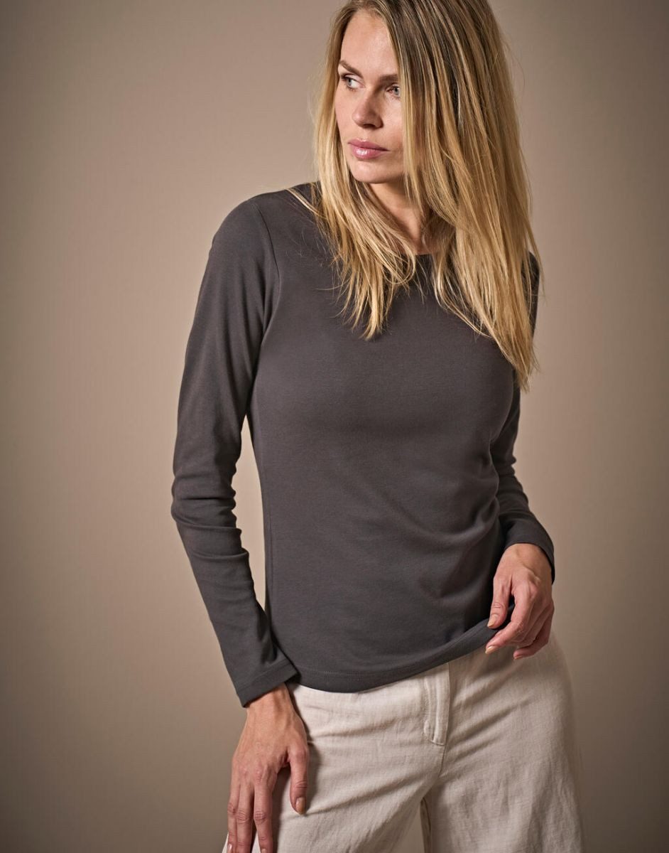 Tee Jays Langarmshirt Ladies Longsleeve Interlock Damen T-Shirt