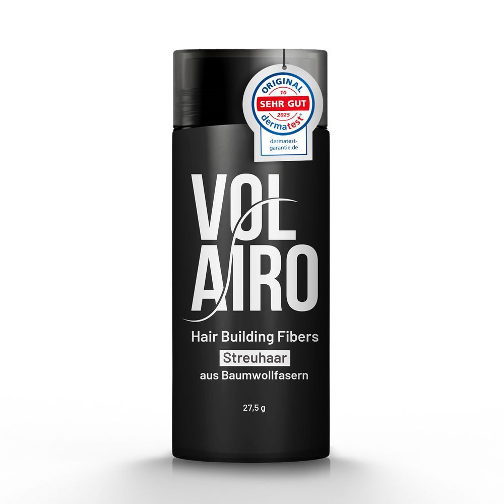 Volairo Пудра для волос Streuhaar Haarverdichter – Sofort dichteres Haar, natürliche Wirkung, für Männer & Frauen, für Ansatz & Haarlinie & für dünner werdendes Haar, große Farbauswahl