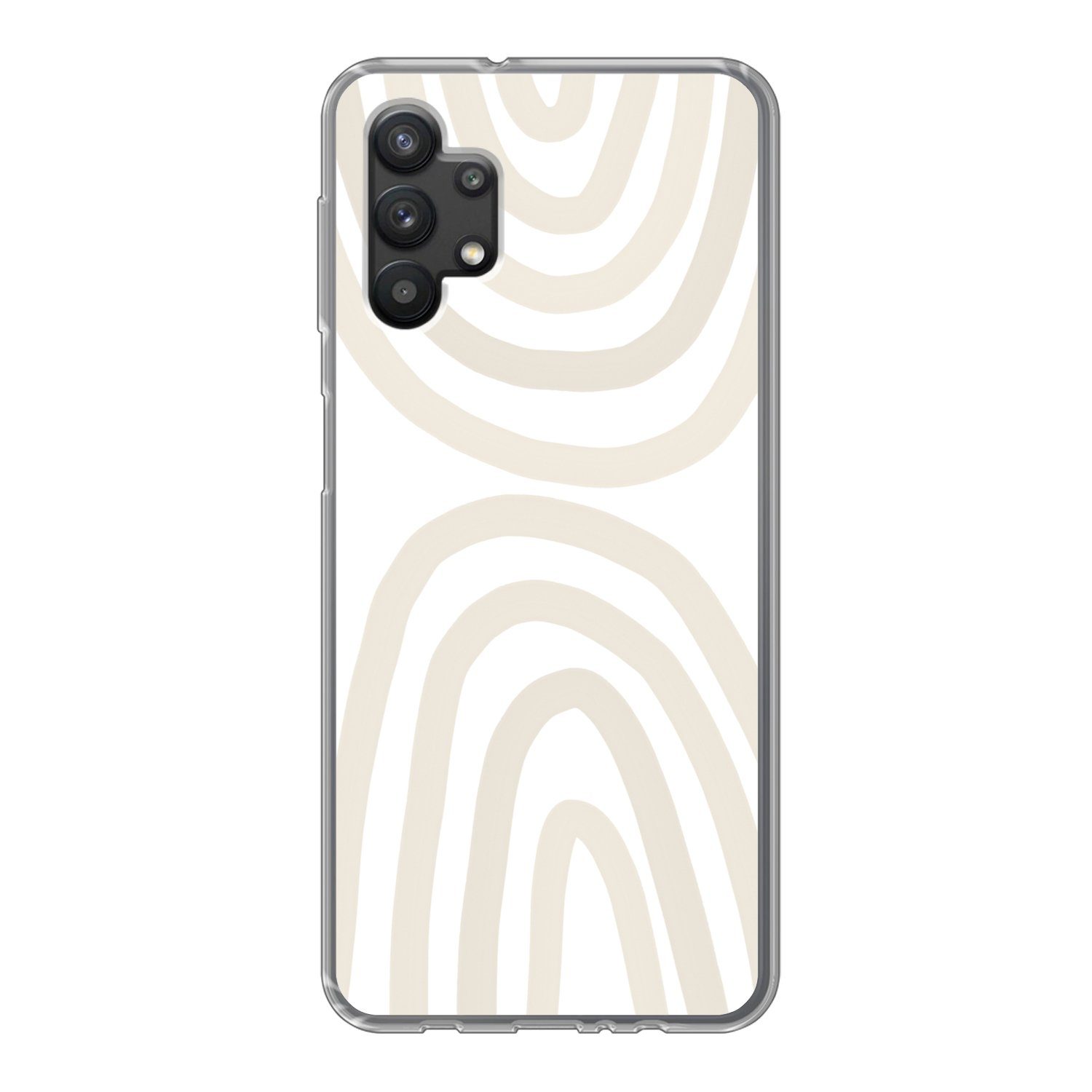 MuchoWow Handyhülle für Samsung Galaxy A32 5G Regenbogen - Pastell - Design - Abstrakt, Smartphone-Bumper, Print, Handy Schutzhülle Dünn