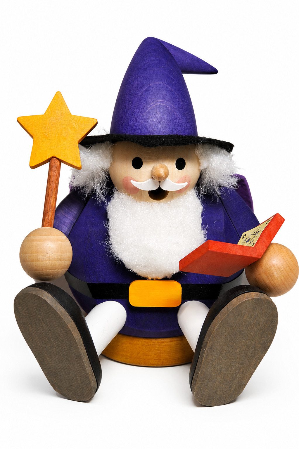 Richard Glaesser Räuchermännchen Zauberer Magier, Handwerkskunst original Erzgebirge