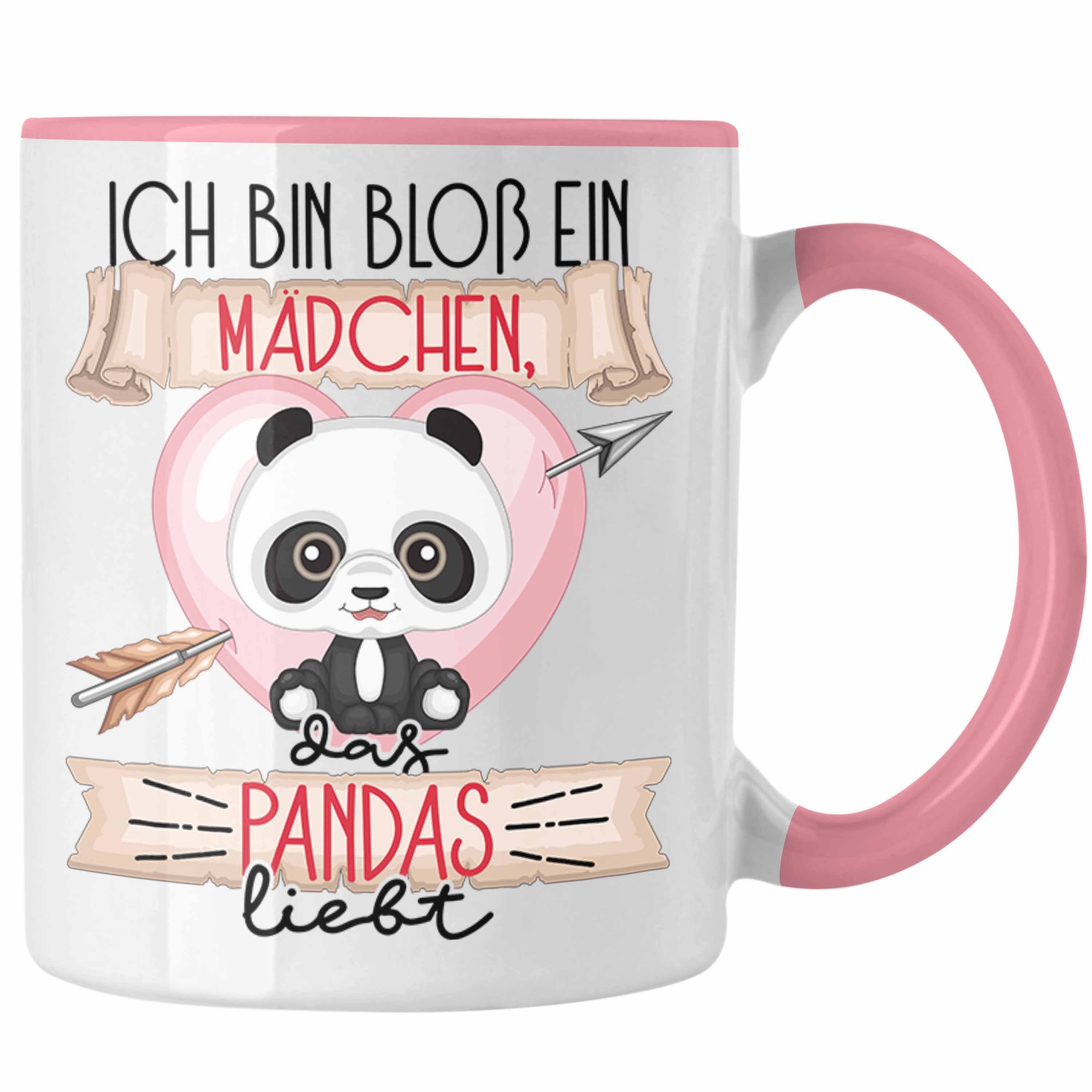 Mädchen Ein Rosa Tasse Bloß Trendation Bin Pandas Frauen Pandas Geschenk Das Liebt Tasse Ich