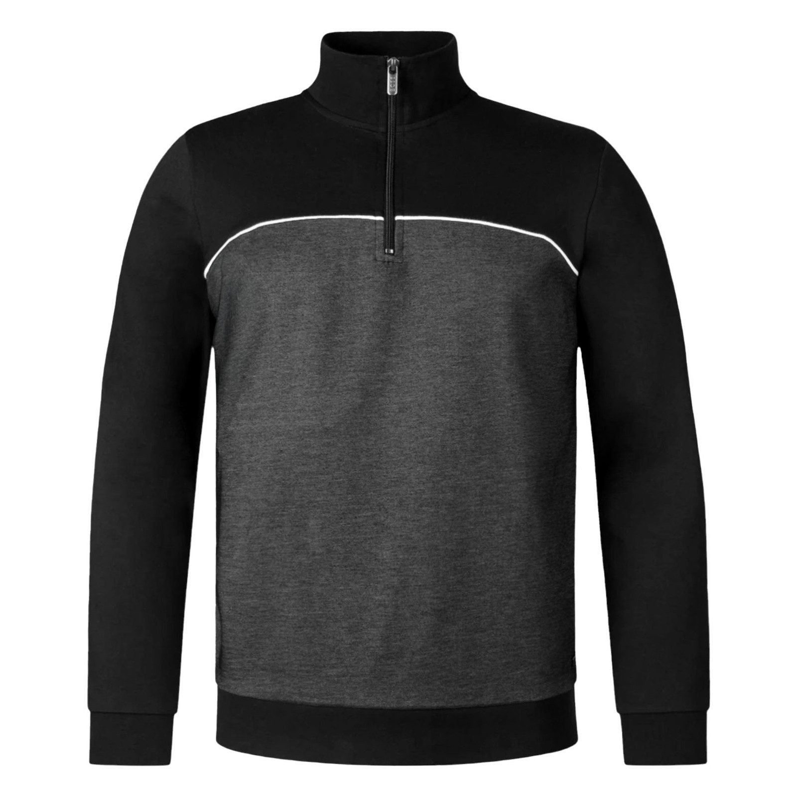 BOSS Sweatshirt Tracksuit 1/4 Jacket mit eingesticktem Markenschriftzug günstig online kaufen